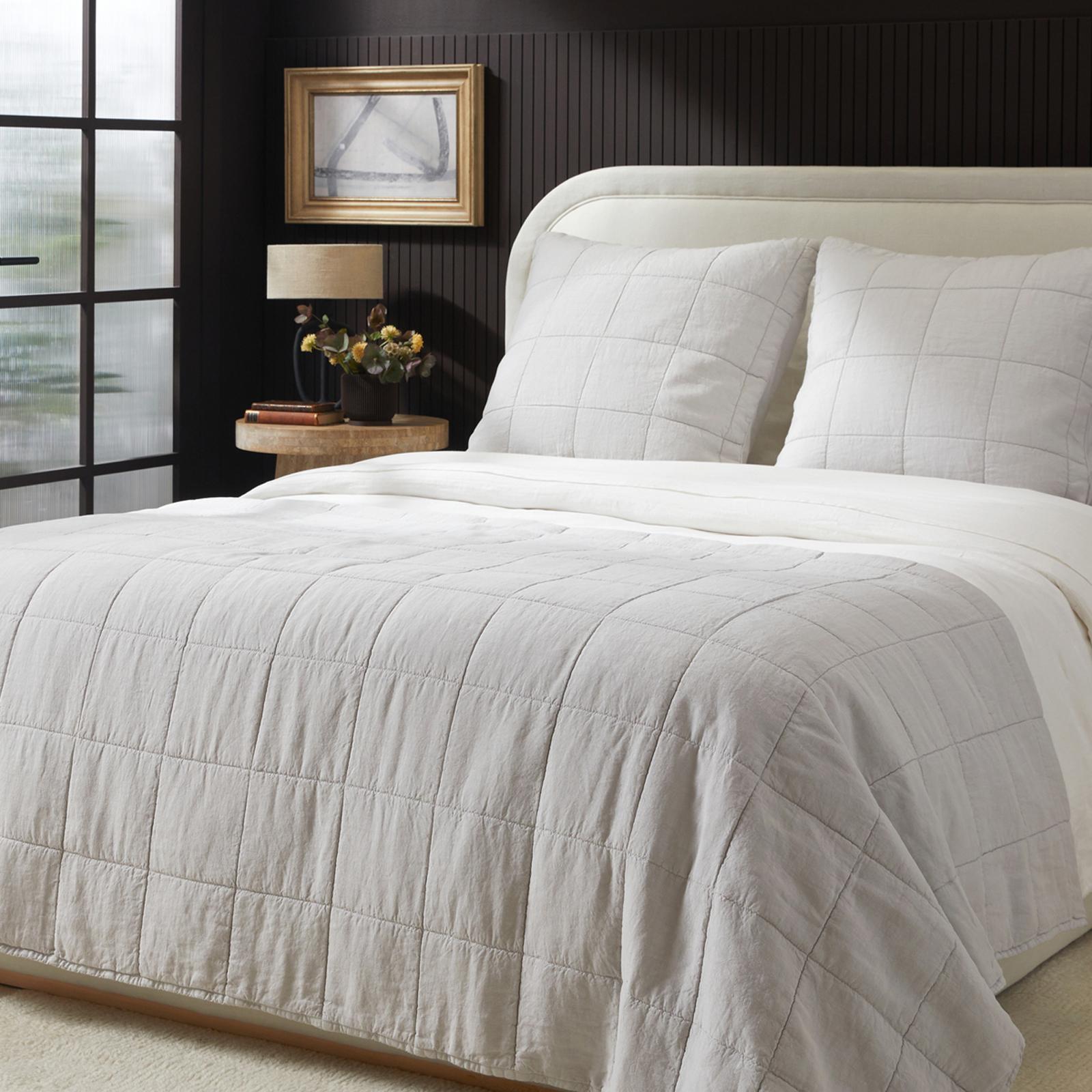 Linen Box Quilted Euro Sham 1 Linen Box Quilted Euro Sham