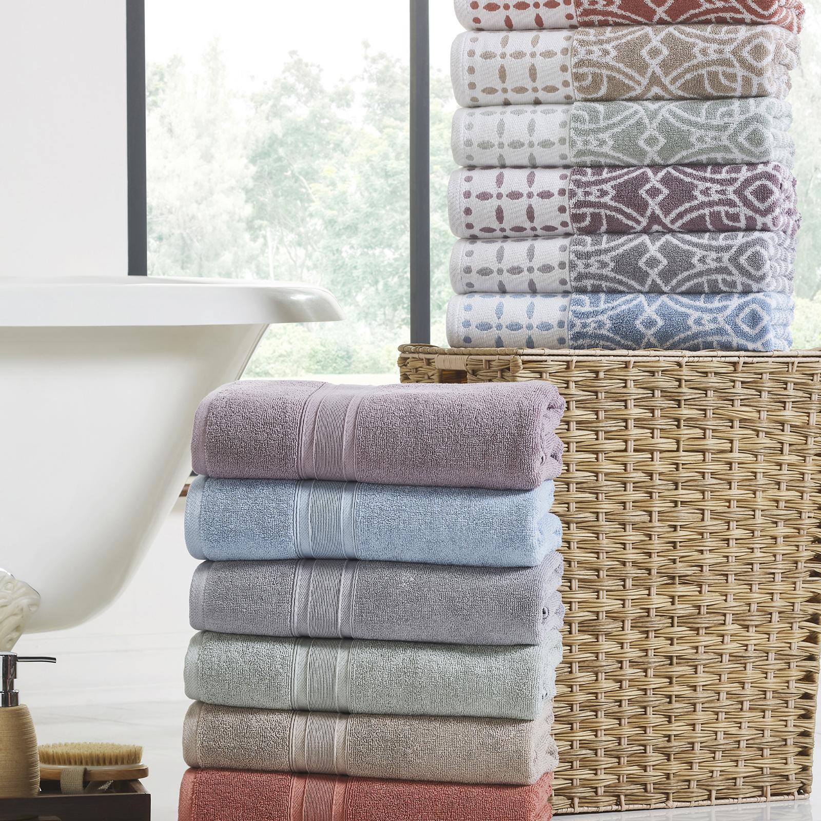 Monroe 6-Piece Yarn Dyed Jacquard Towel Set 3 Monroe 6-Piece Yarn Dyed Jacquard Towel Set