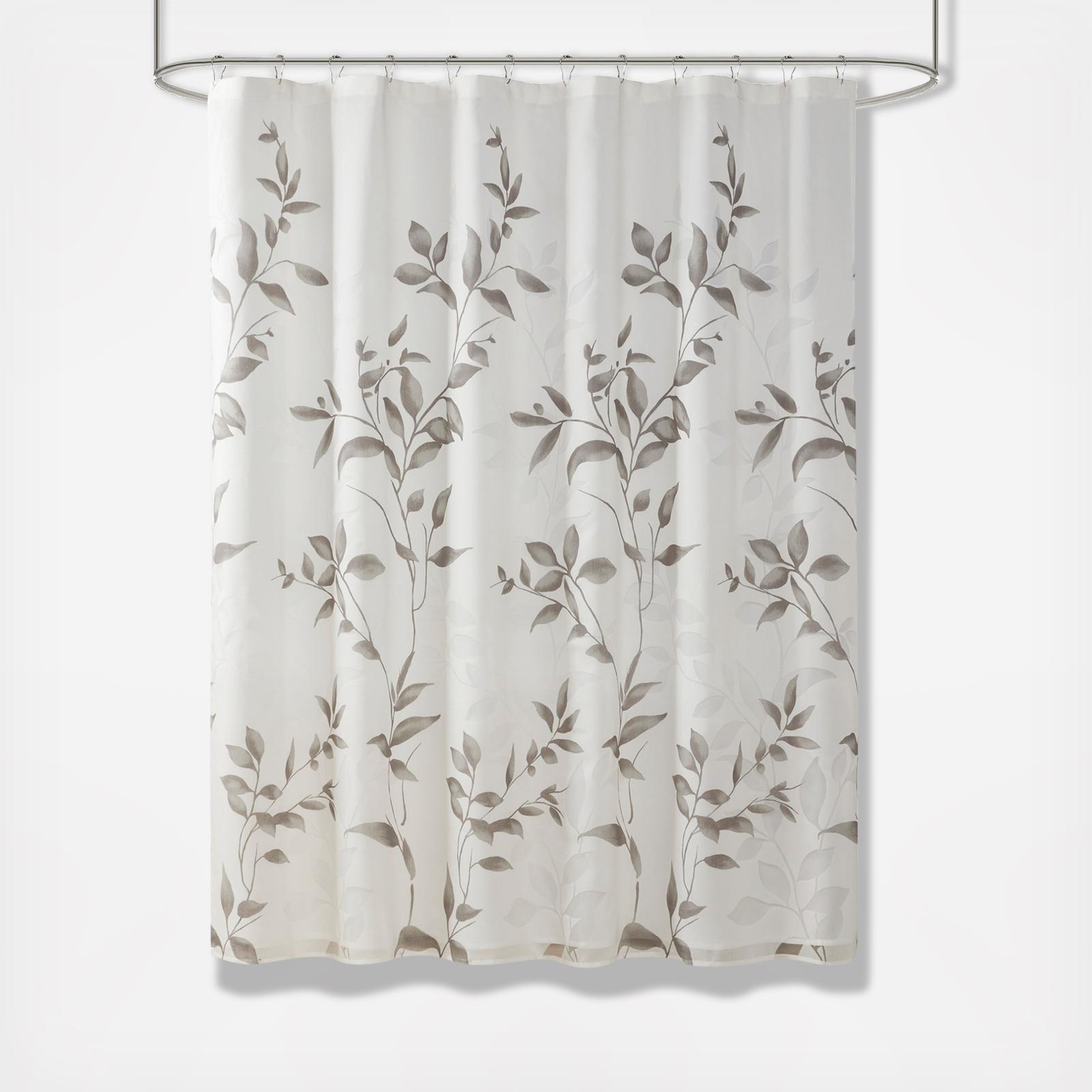 Cecily Burnout Printed Shower Curtain 4 Cecily Burnout Printed Shower Curtain