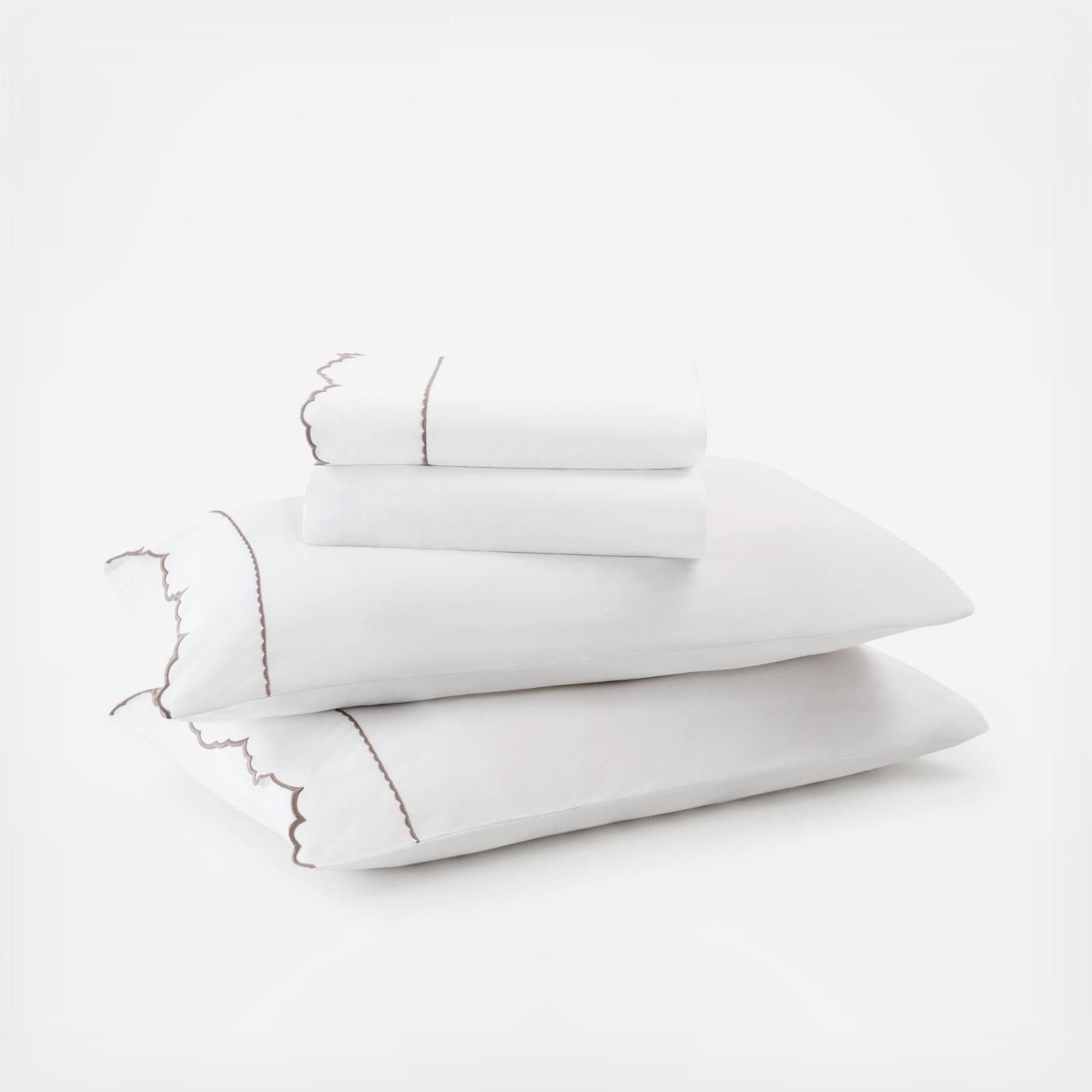 Brielle Scalloped Edge 4-Piece Sheet Set 2 Brielle Scalloped Edge 4-Piece Sheet Set
