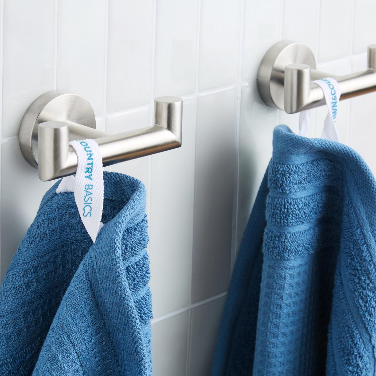 Basics Waffle Woven Terry Bath Towel, Set of 4 3 Basics Waffle Woven Terry Bath Towel, Set of 4