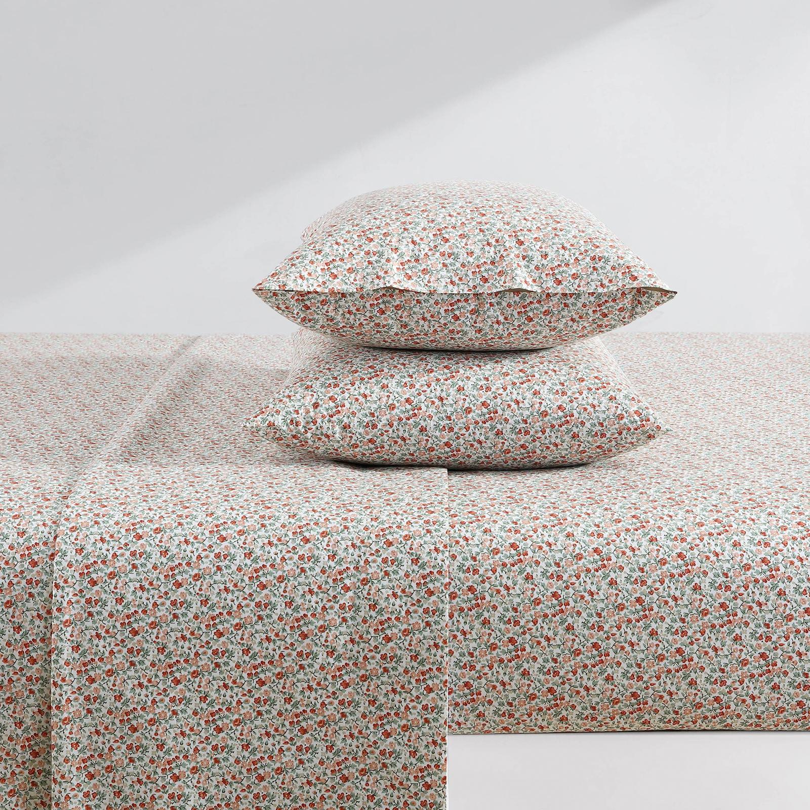 Emogene Cotton Percale 4-Piece Sheet Set 7 Emogene Cotton Percale 4-Piece Sheet Set