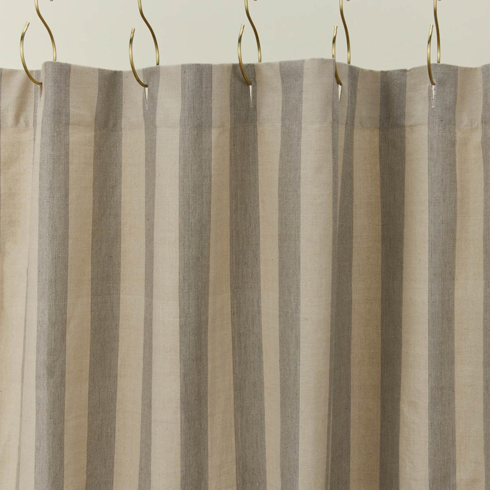 Essential Striped Shower Curtain 1 Essential Striped Shower Curtain