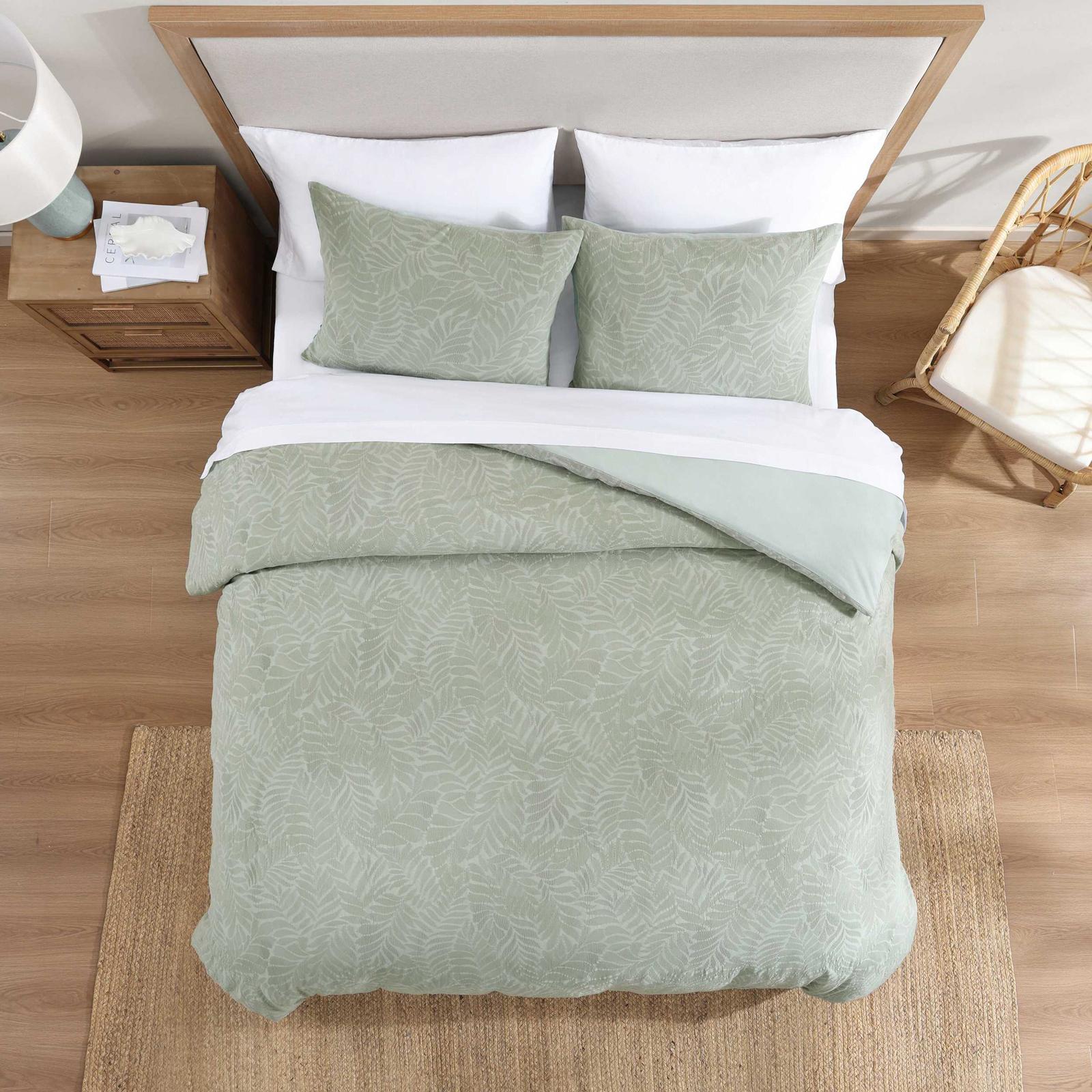 Harbor Palm Cotton 3-Piece Comforter Set 3 Harbor Palm Cotton 3-Piece Comforter Set