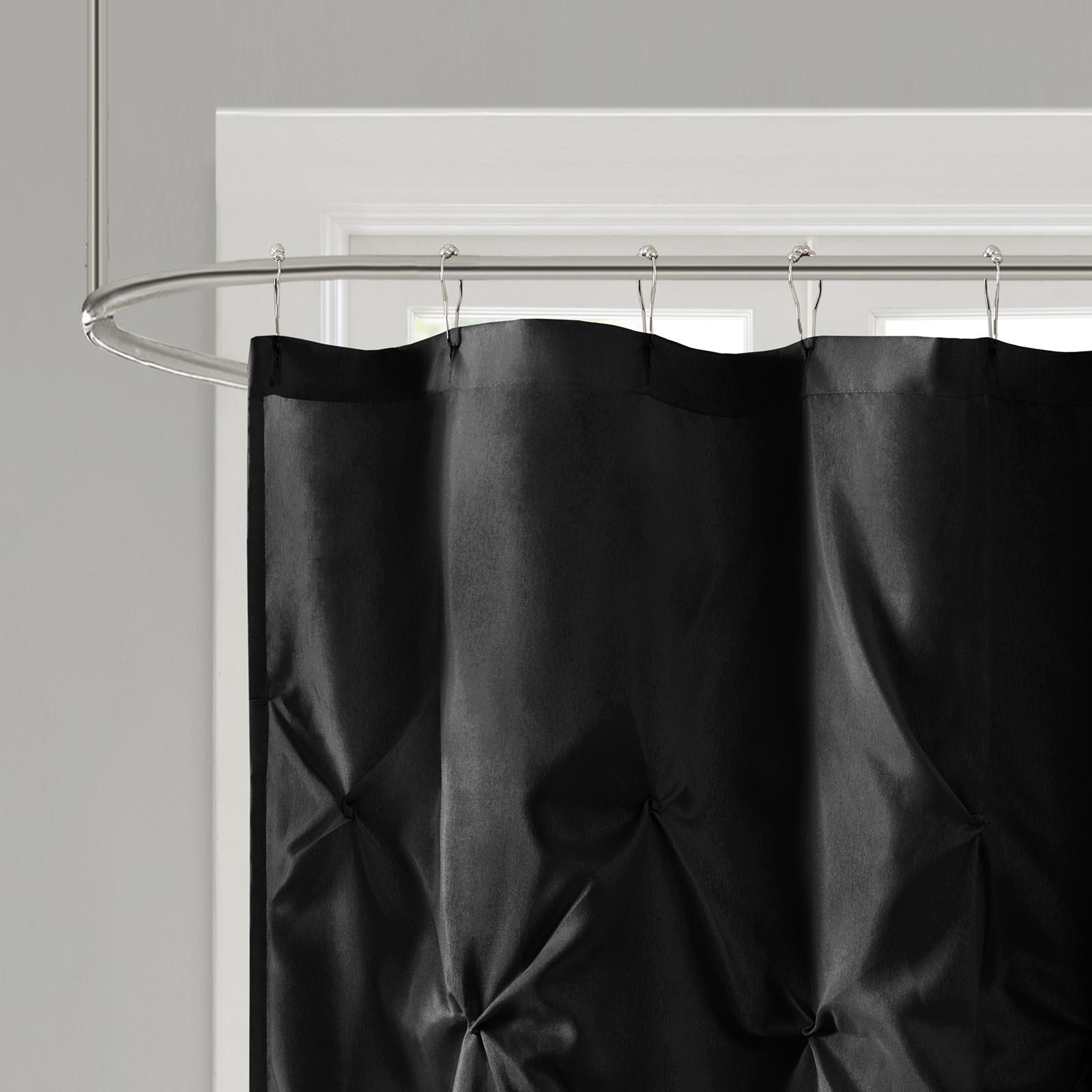 Laurel Tufted Semi-Sheer Shower Curtain