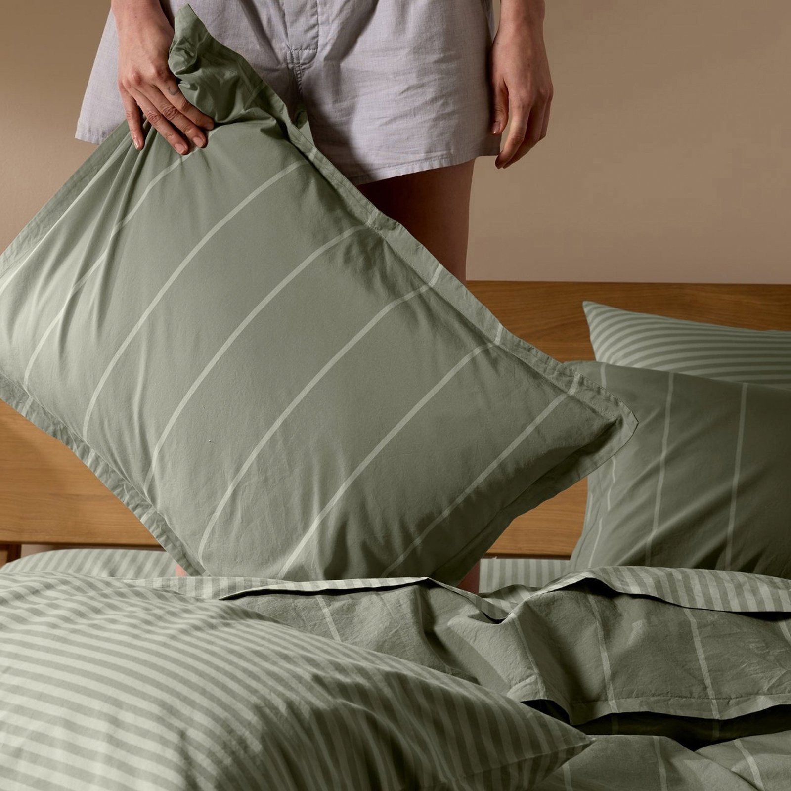 Percale Stripe Sham, Set of 2 13 Percale Stripe Sham, Set of 2