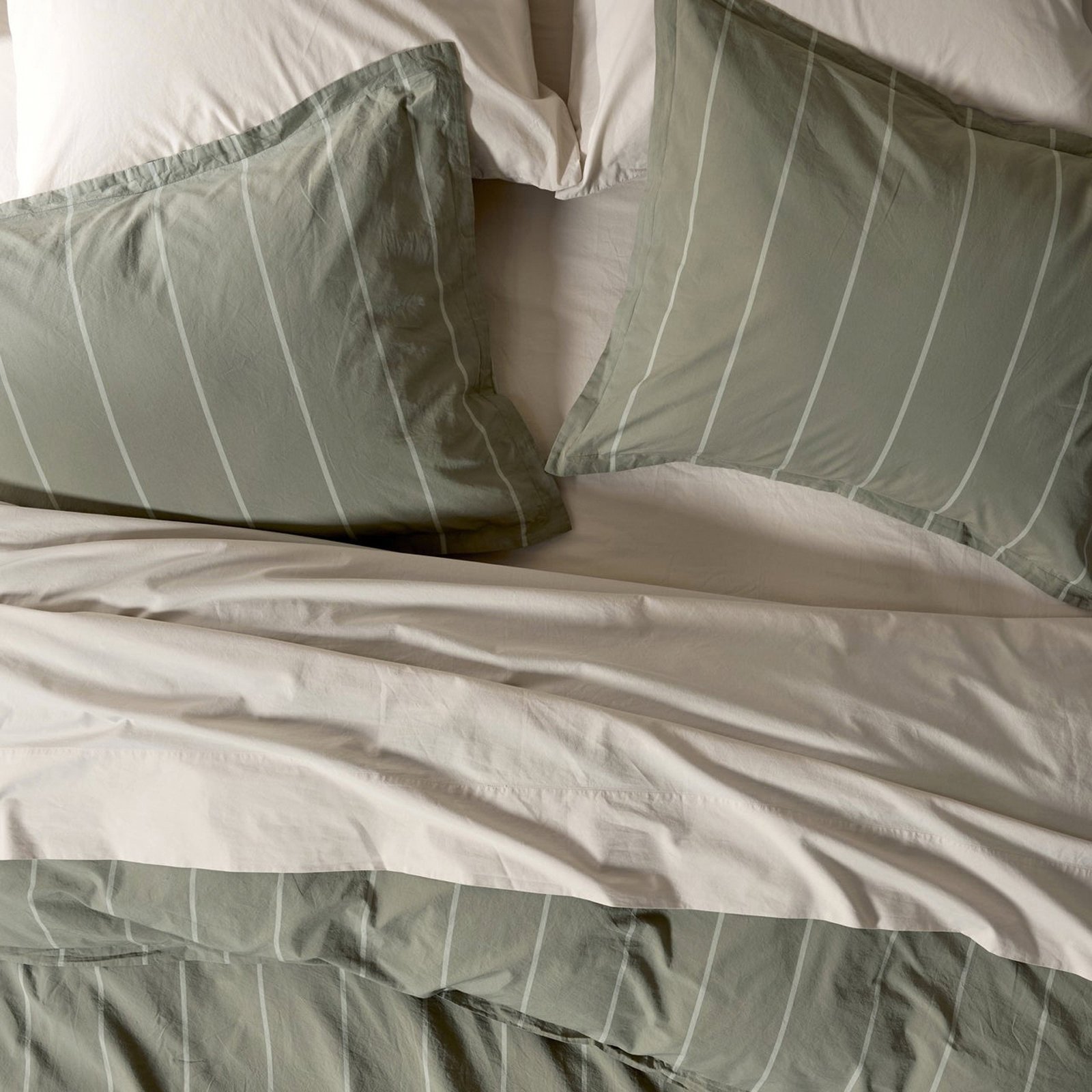Percale Stripe Sham, Set of 2 3 Percale Stripe Sham, Set of 2