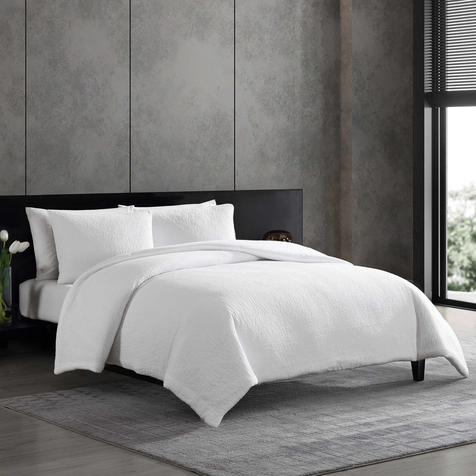 Puckered Texture 3-Piece Comforter Set