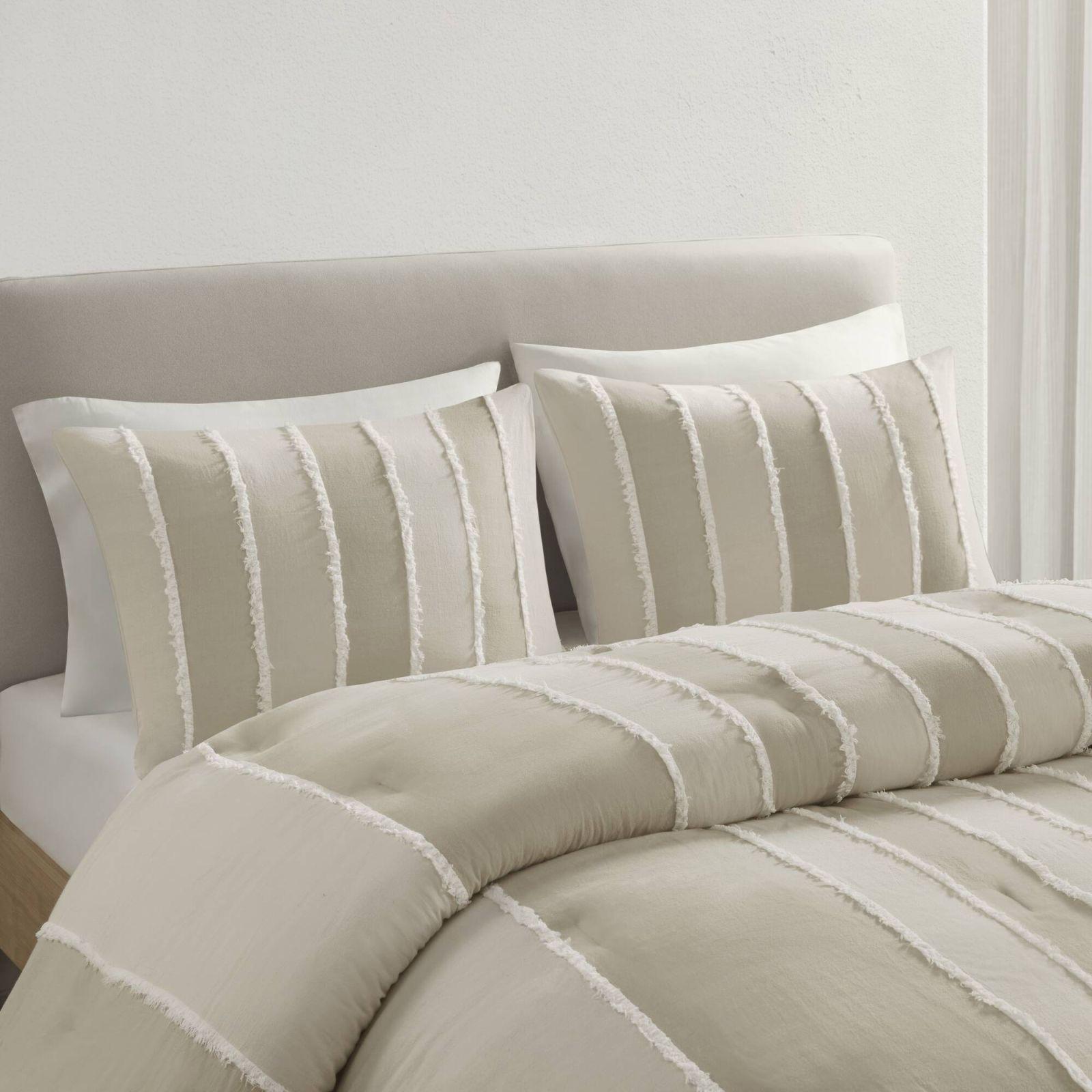 Shay 3-Piece Striped Cotton Comforter Set 8 Shay 3-Piece Striped Cotton Comforter Set