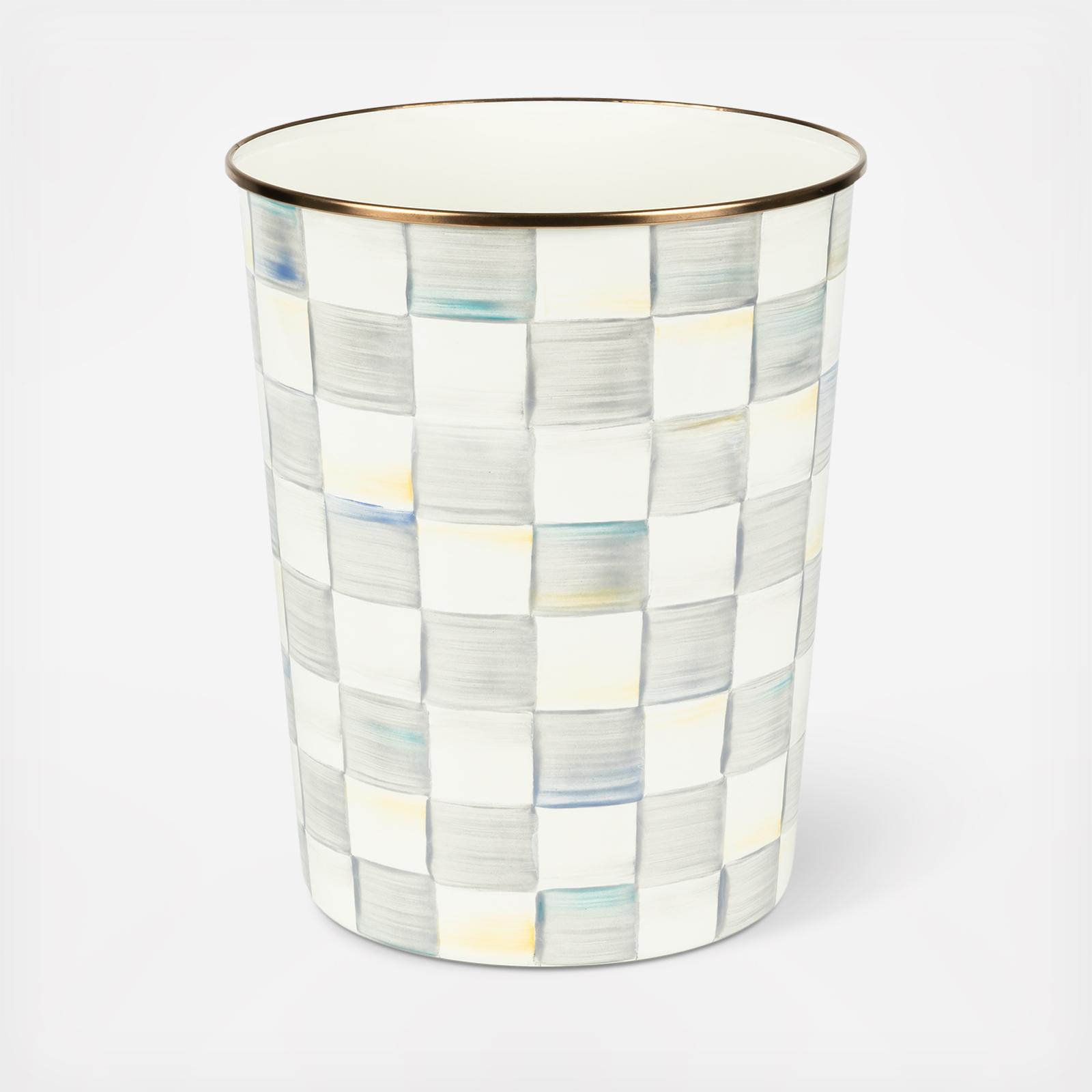 Sterling Check Stainless Steel Waste Bin 17 Sterling Check Stainless Steel Waste Bin