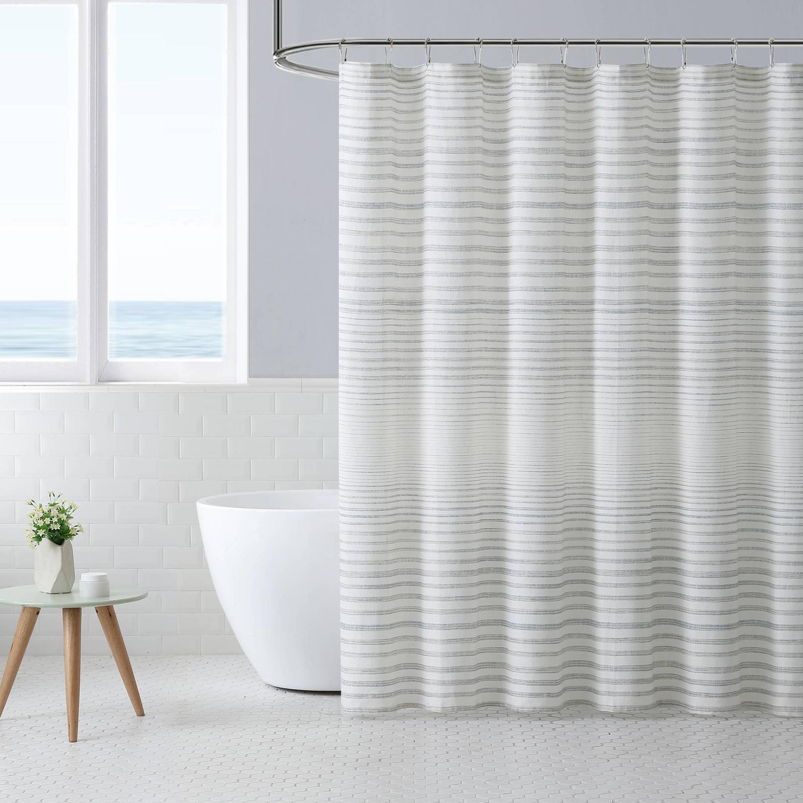 Tidal Stripe Shower Curtain 1 Tidal Stripe Shower Curtain