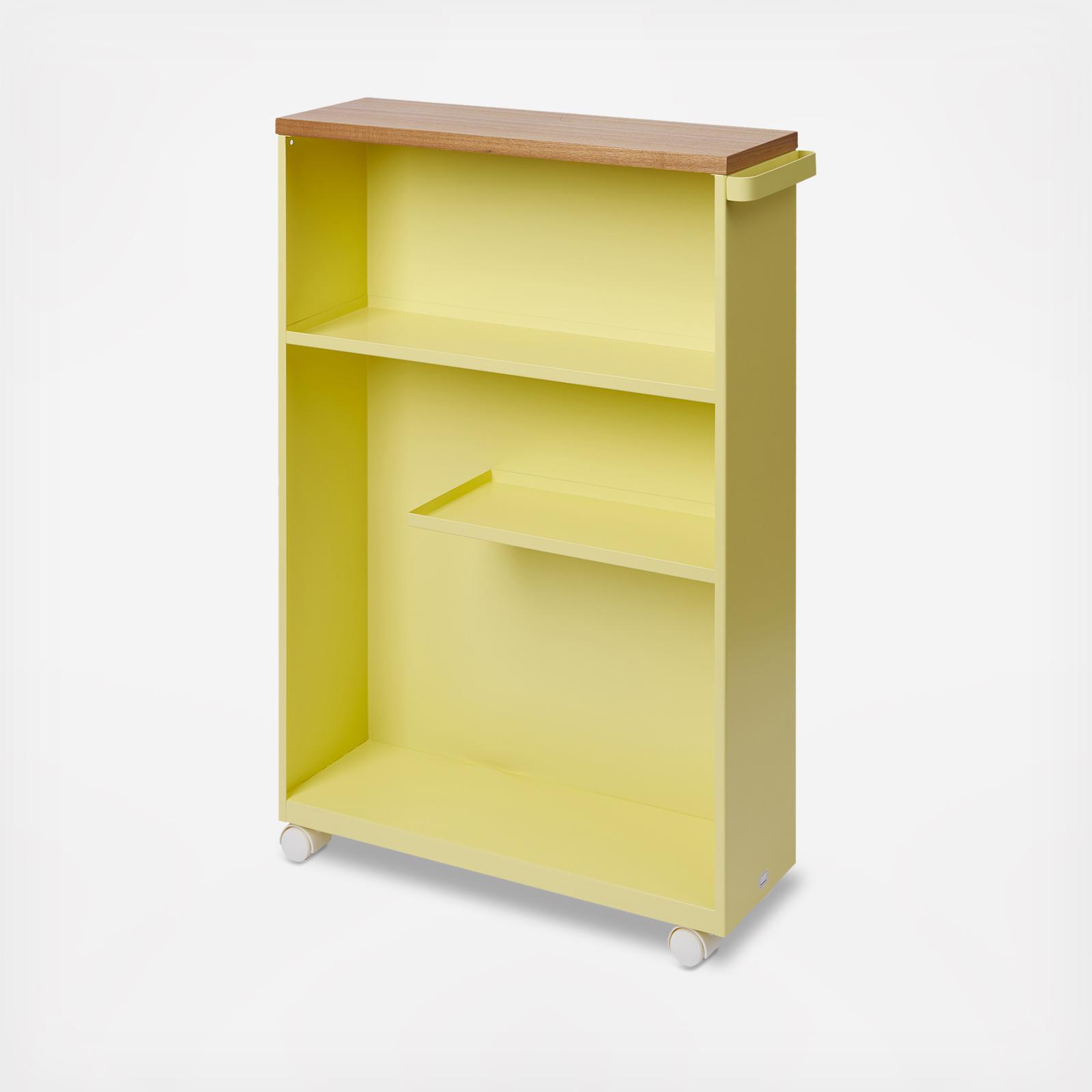 Tower Rolling Slim Bathroom Cart with Handle 2 Tower Rolling Slim Bathroom Cart with Handle