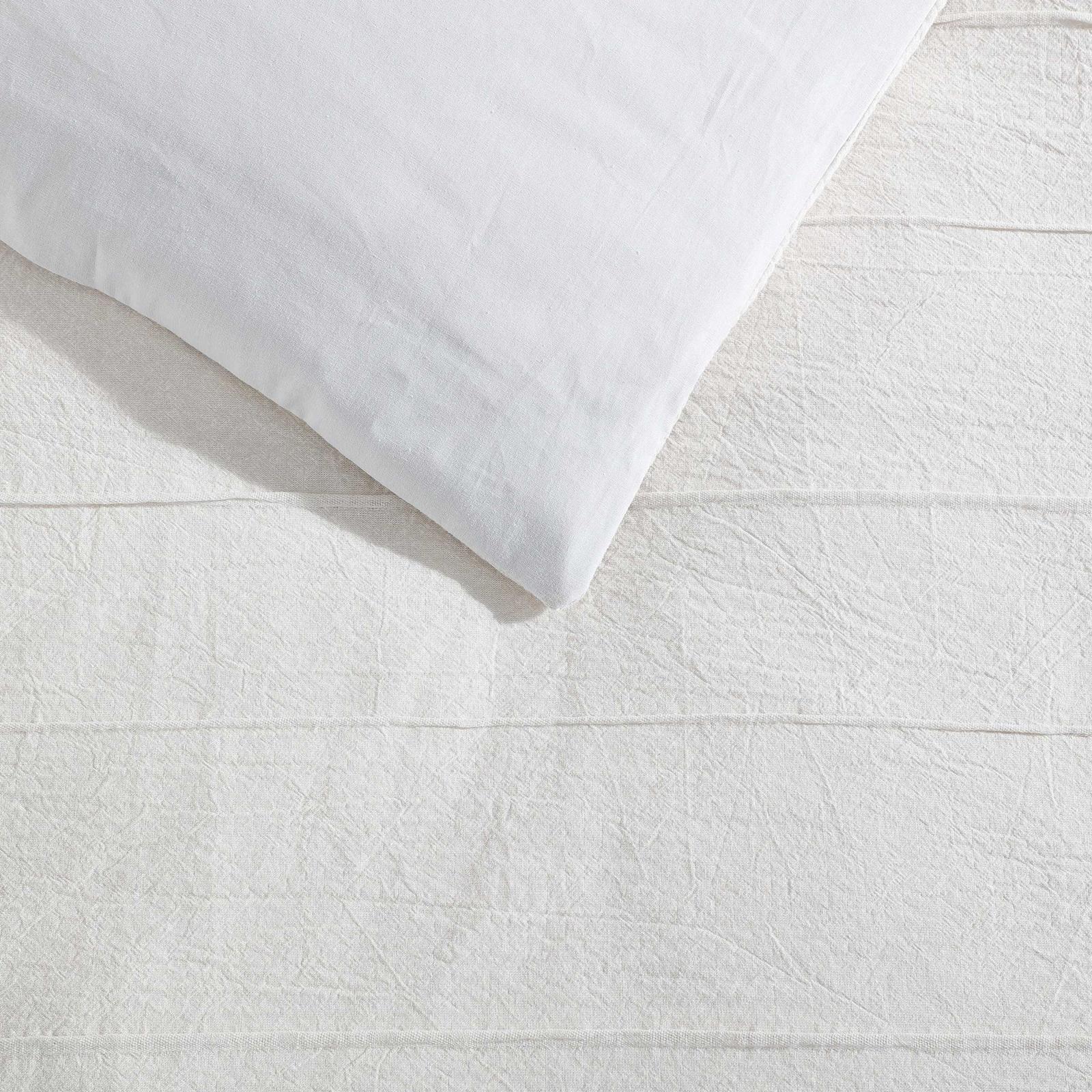 Tucks Cotton Tucked Jacquard 3-Piece Comforter Set 5 Tucks Cotton Tucked Jacquard 3-Piece Comforter Set