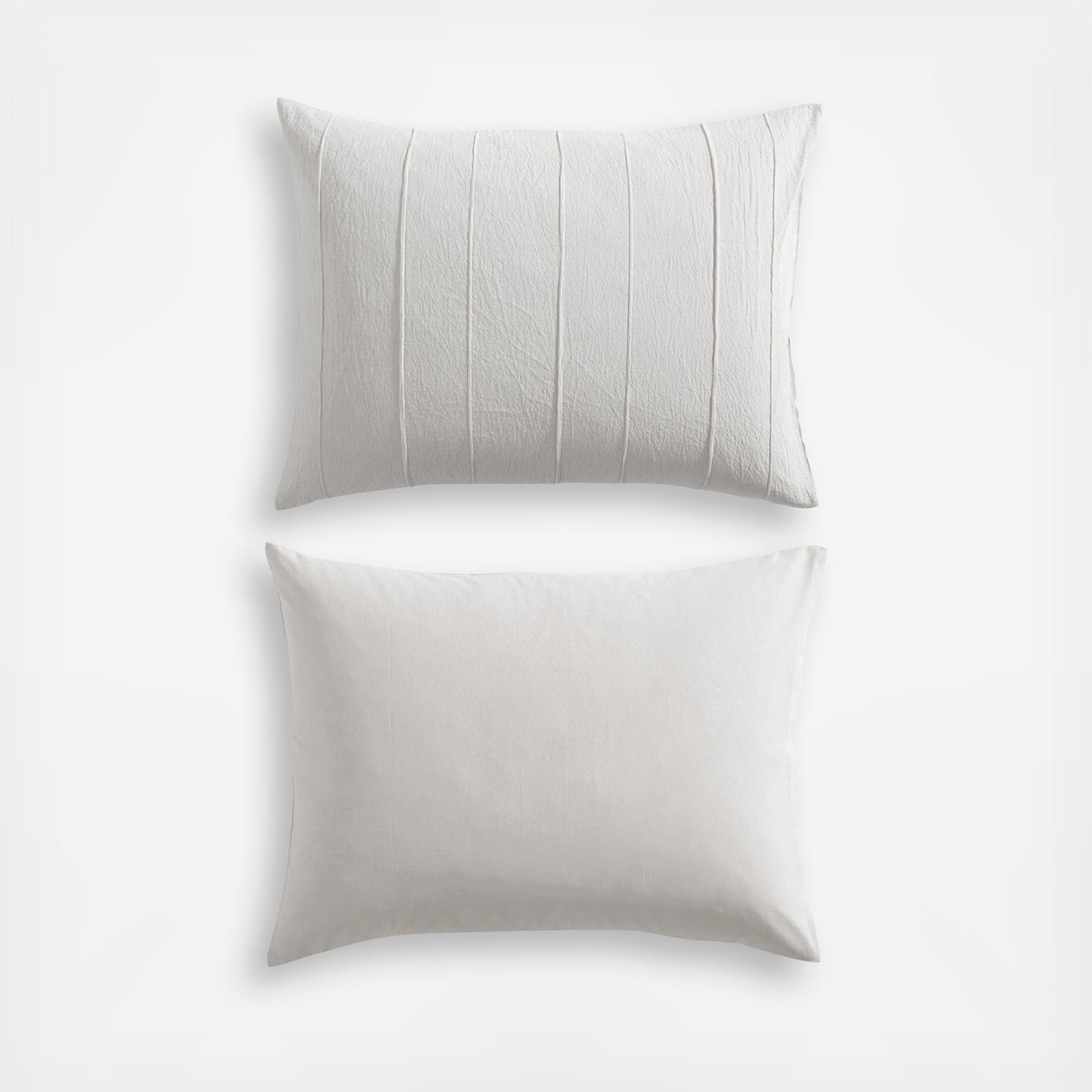 Tucks Cotton Tucked Jacquard 3-Piece Comforter Set 7 Tucks Cotton Tucked Jacquard 3-Piece Comforter Set