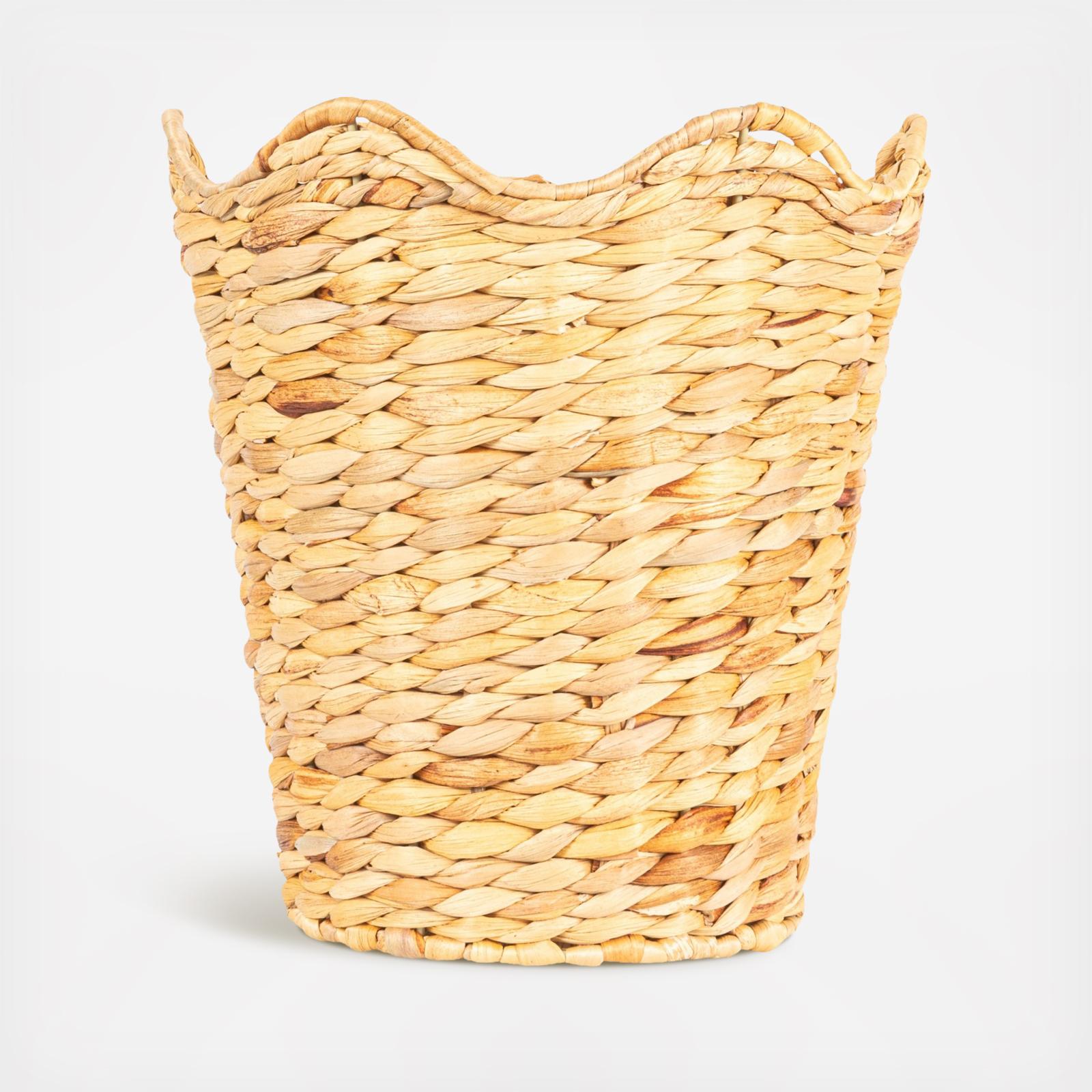 Woven Water Hyacinth Wastebin 3 Woven Water Hyacinth Wastebin