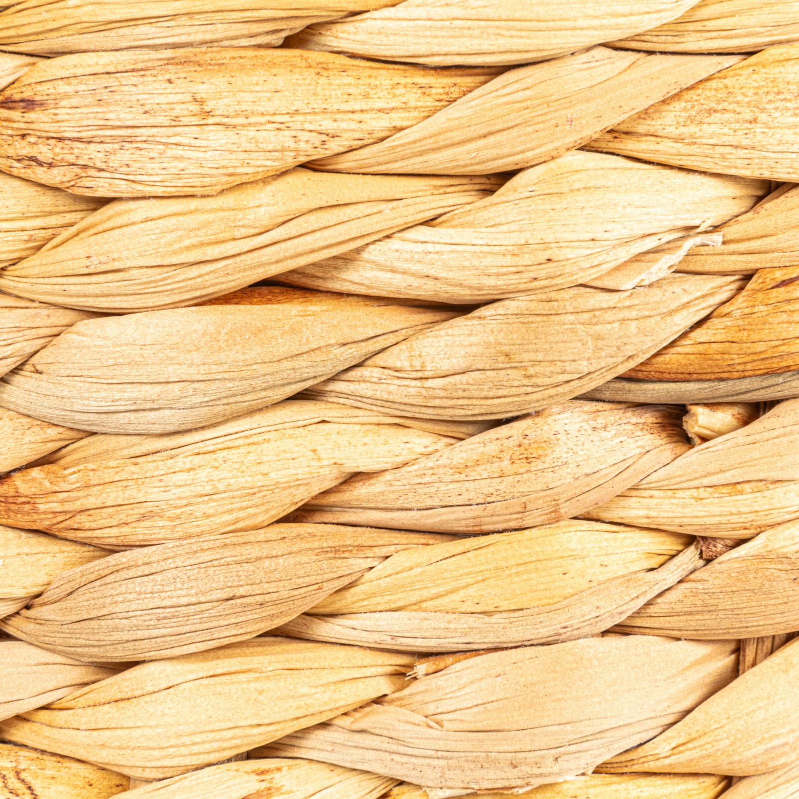 Woven Water Hyacinth Wastebin 6 Woven Water Hyacinth Wastebin