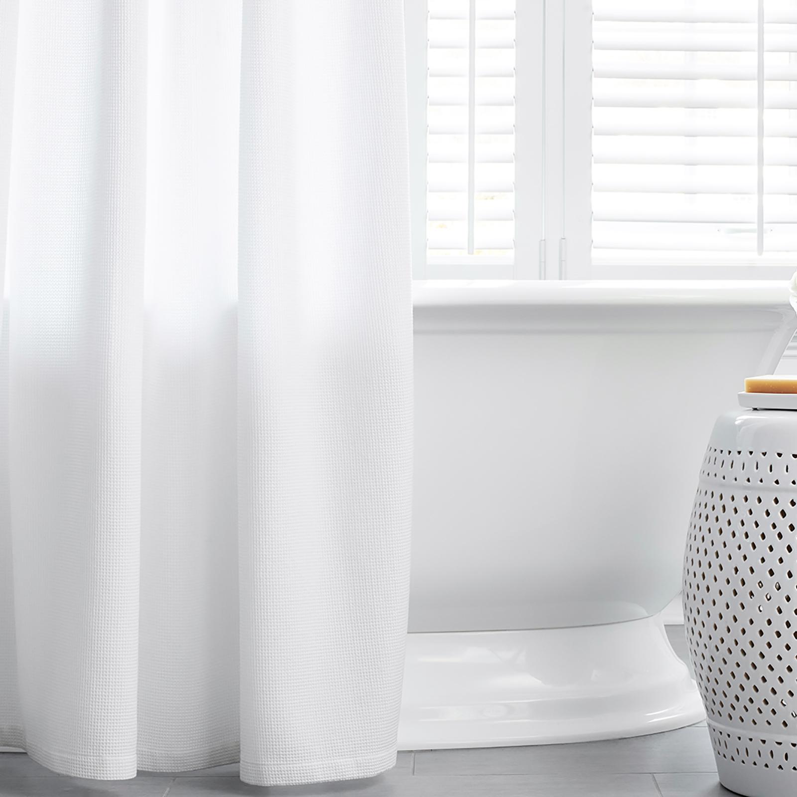 Waffle Shower Curtain 6 Waffle Shower Curtain
