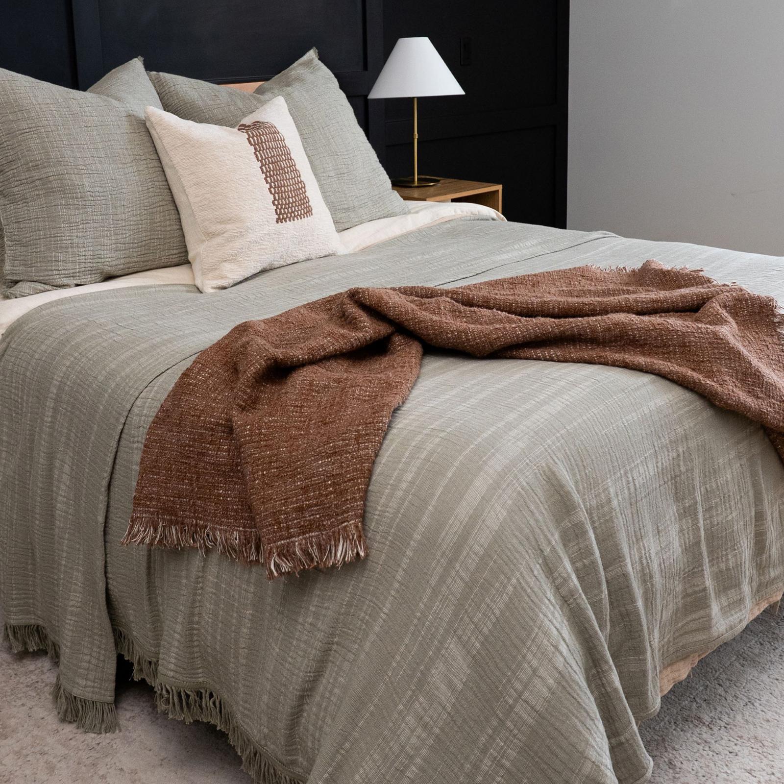 Zen Reversible Chestnut Harmony Throw 2 Zen Reversible Chestnut Harmony Throw