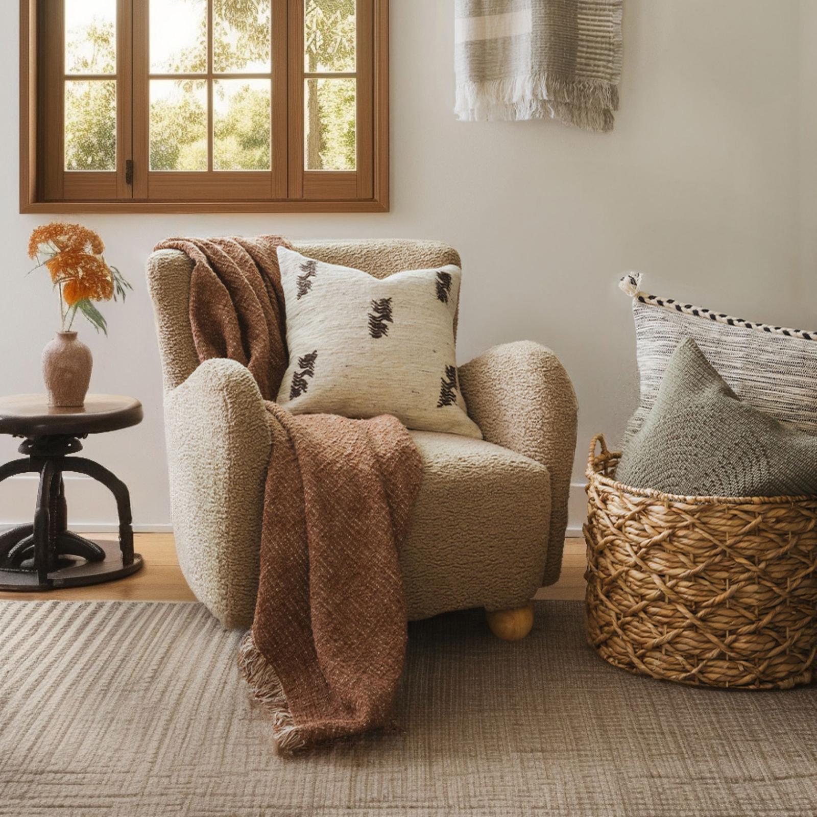 Zen Reversible Chestnut Harmony Throw 4 Zen Reversible Chestnut Harmony Throw