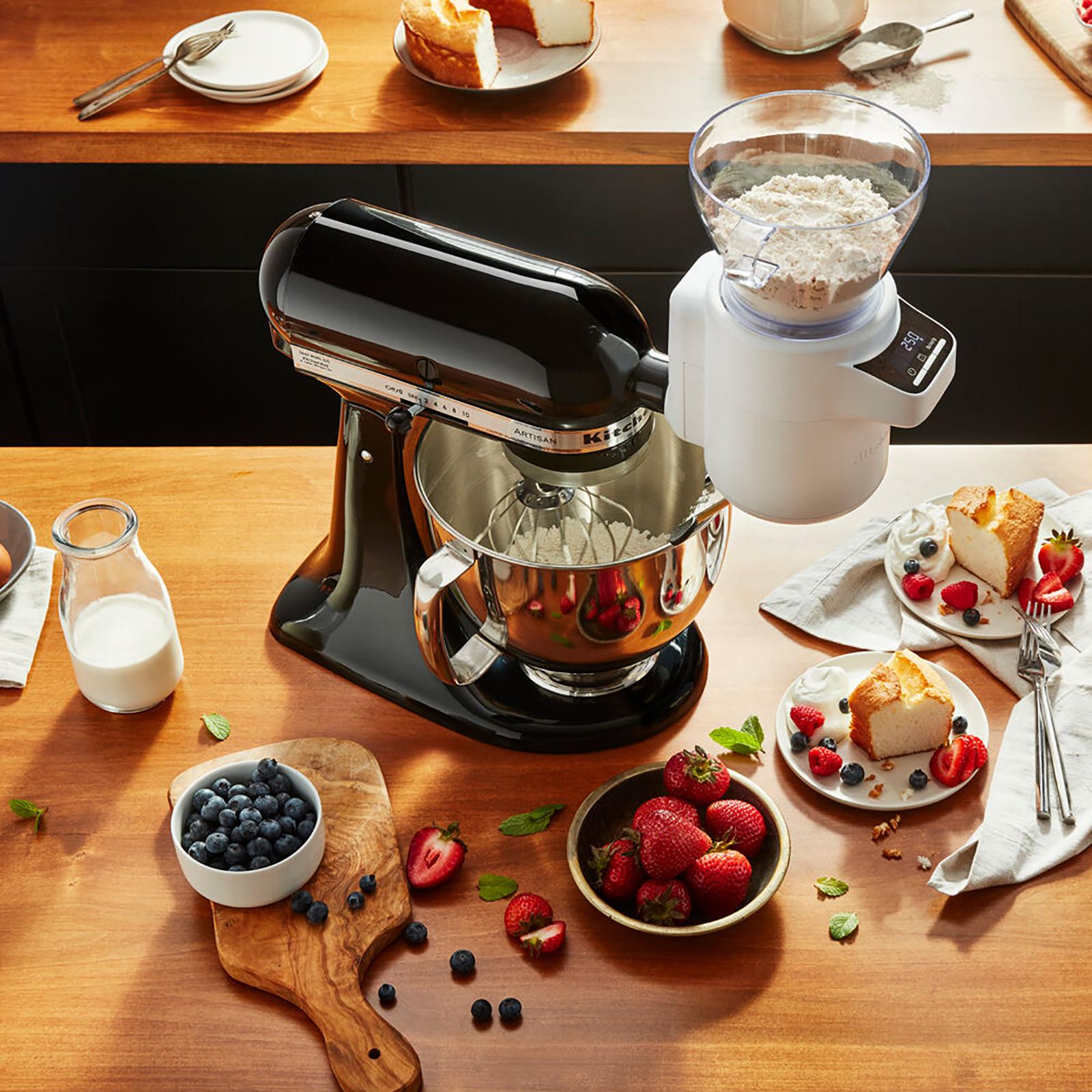 Sifter + Scale Stand Mixer Attachment 2 Sifter + Scale Stand Mixer Attachment