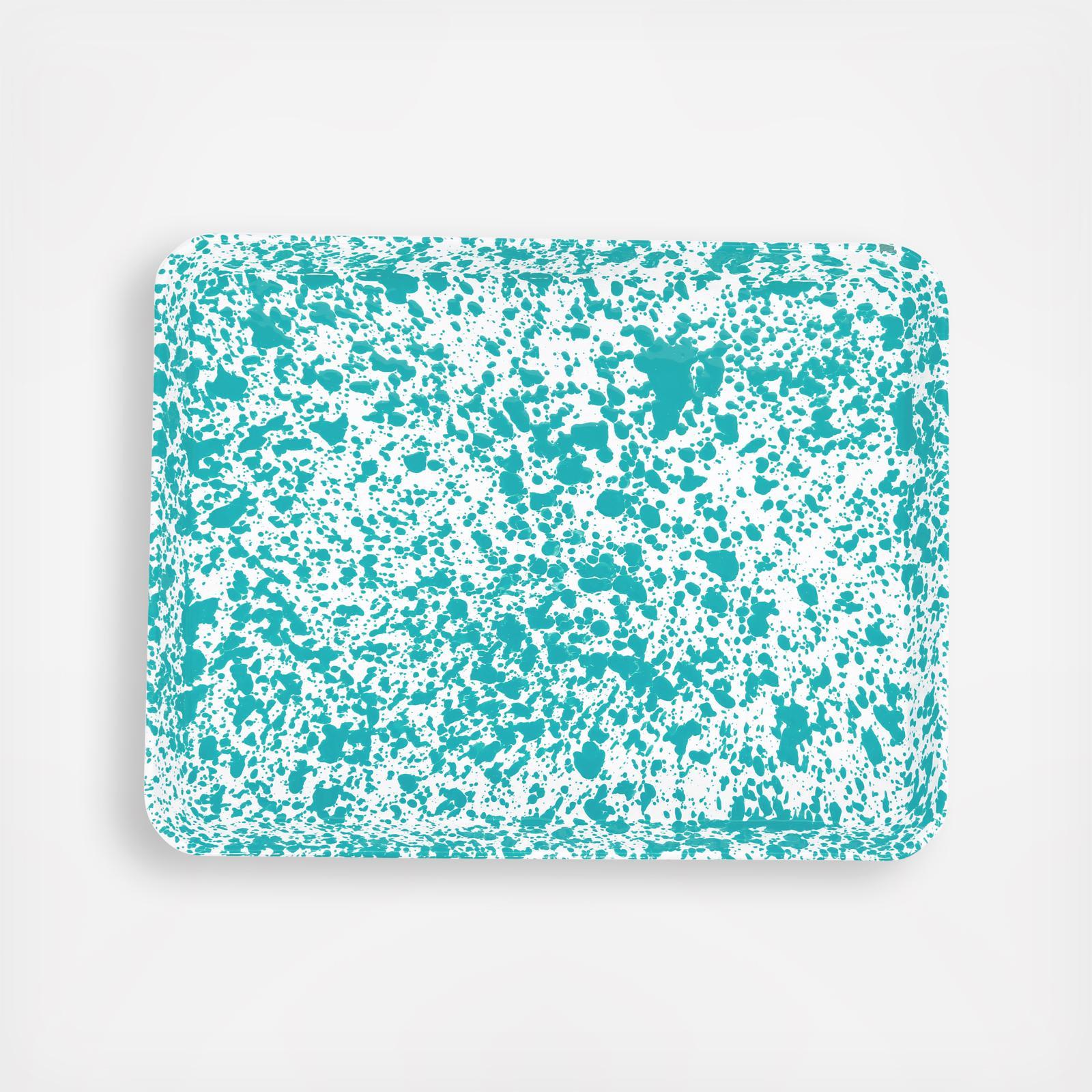Splatter Enamelware Baking Tray 1 Splatter Enamelware Baking Tray