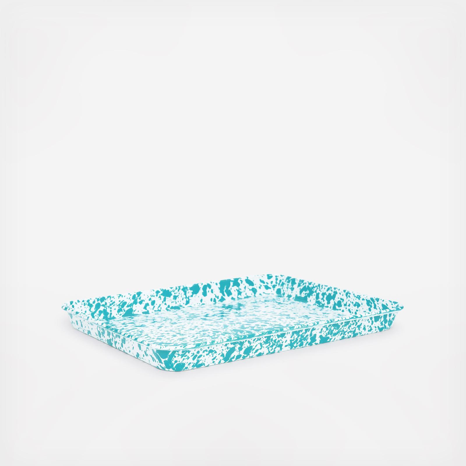 Splatter Enamelware Baking Tray 2 Splatter Enamelware Baking Tray