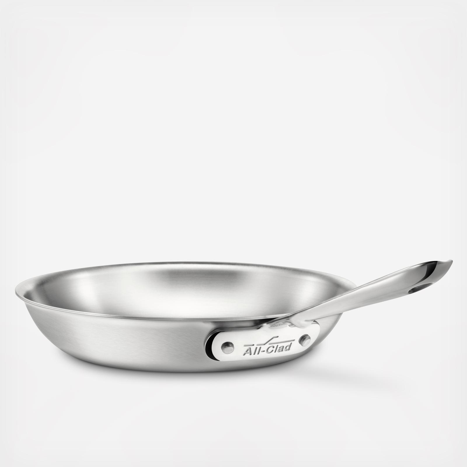 d5 Brushed Stainless Steel Fry Pan 15 d5 Brushed Stainless Steel Fry Pan