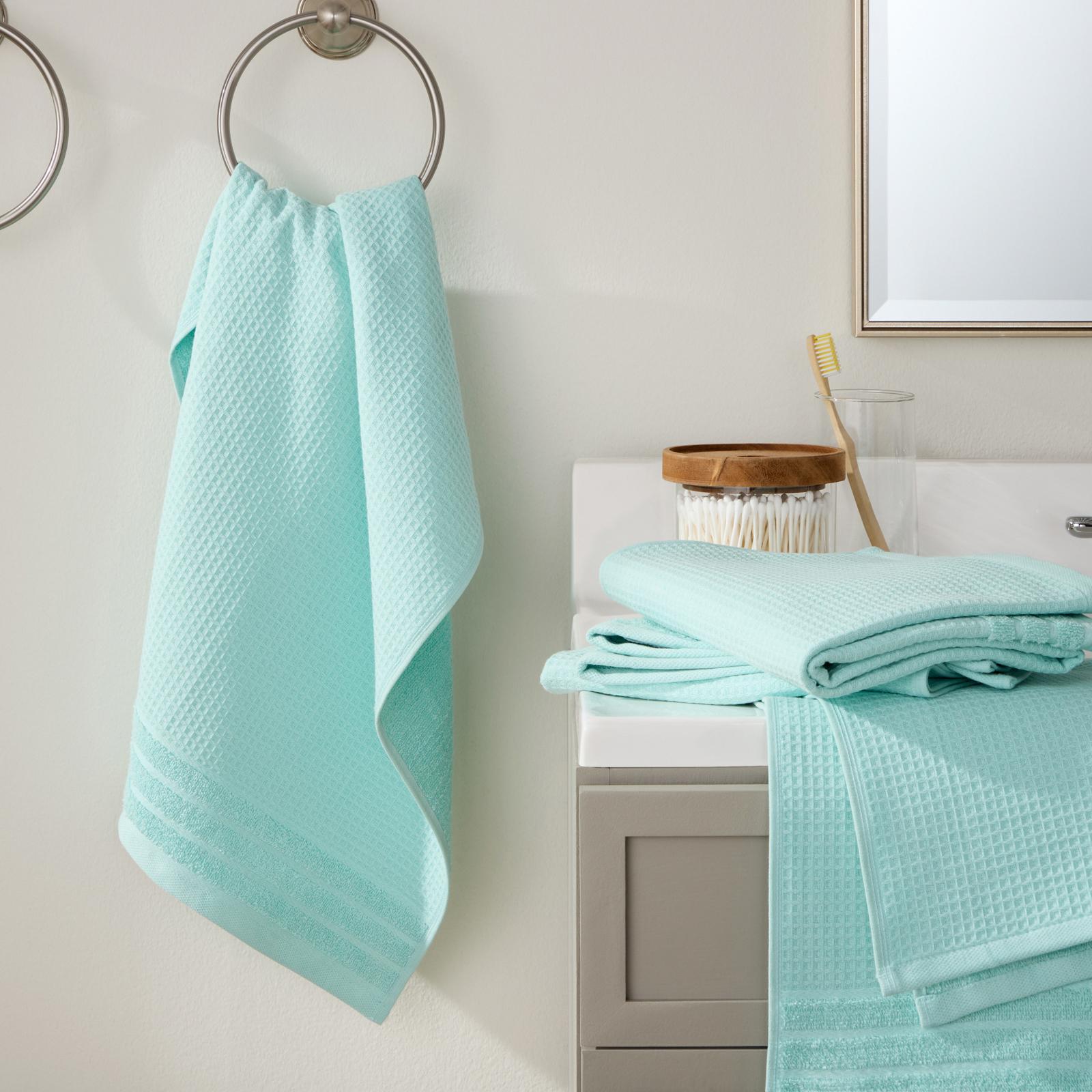 Basics Waffle Woven Terry Hand Towel, Set of 4 1 Basics Waffle Woven Terry Hand Towel, Set of 4