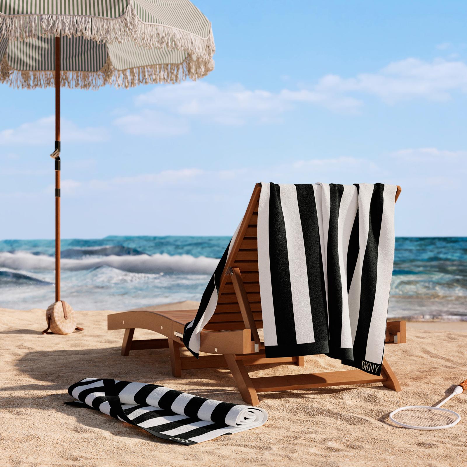 Cabana Stripe Beach Towel & Tote Bag, Set of 4 17 Cabana Stripe Beach Towel & Tote Bag, Set of 4