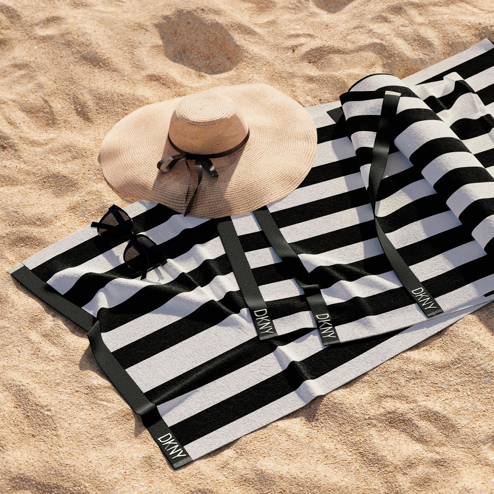 Cabana Stripe Beach Towel & Tote Bag, Set of 4 7 Cabana Stripe Beach Towel & Tote Bag, Set of 4