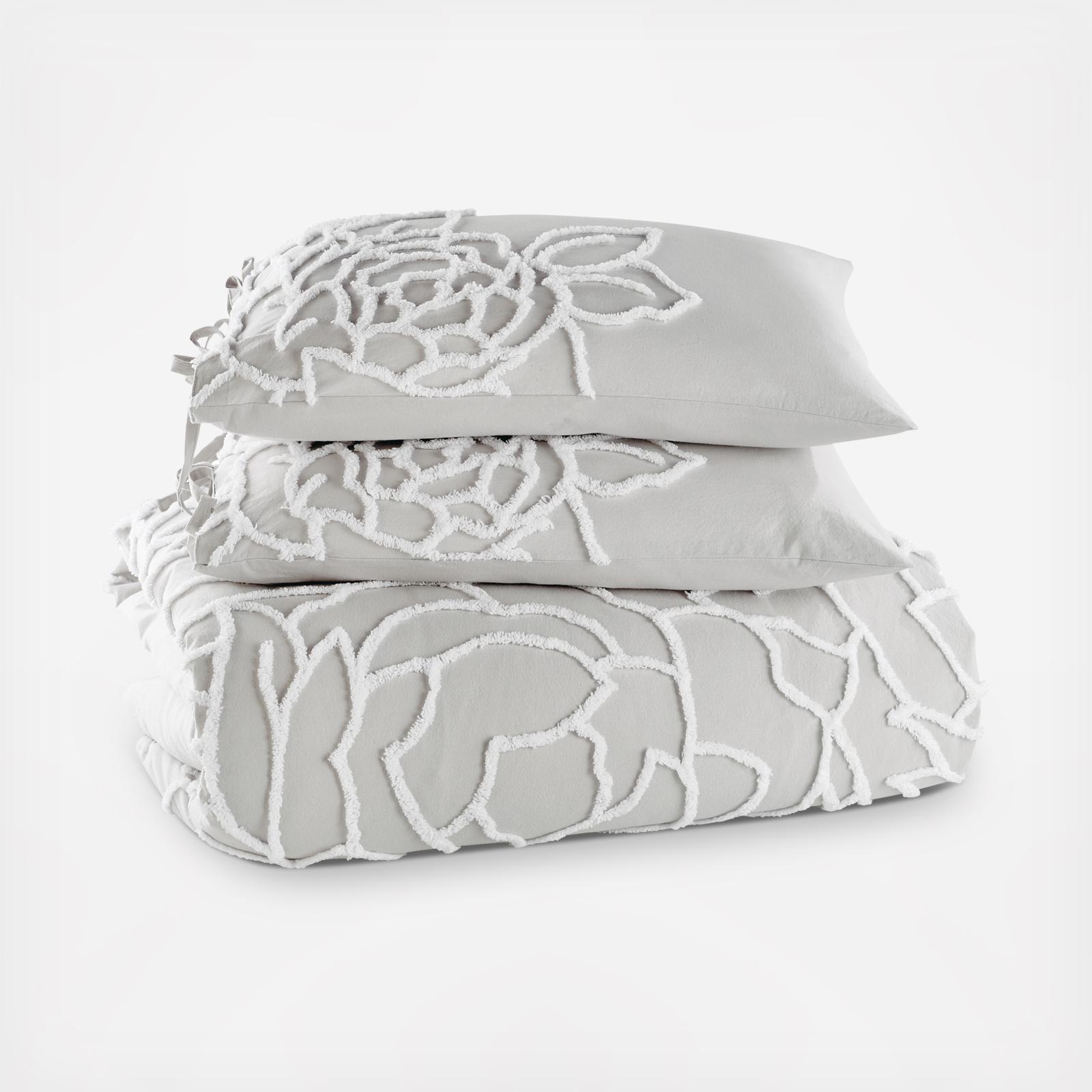 Chenille Rose 3-PIece Comforter Set 2 Chenille Rose 3-PIece Comforter Set