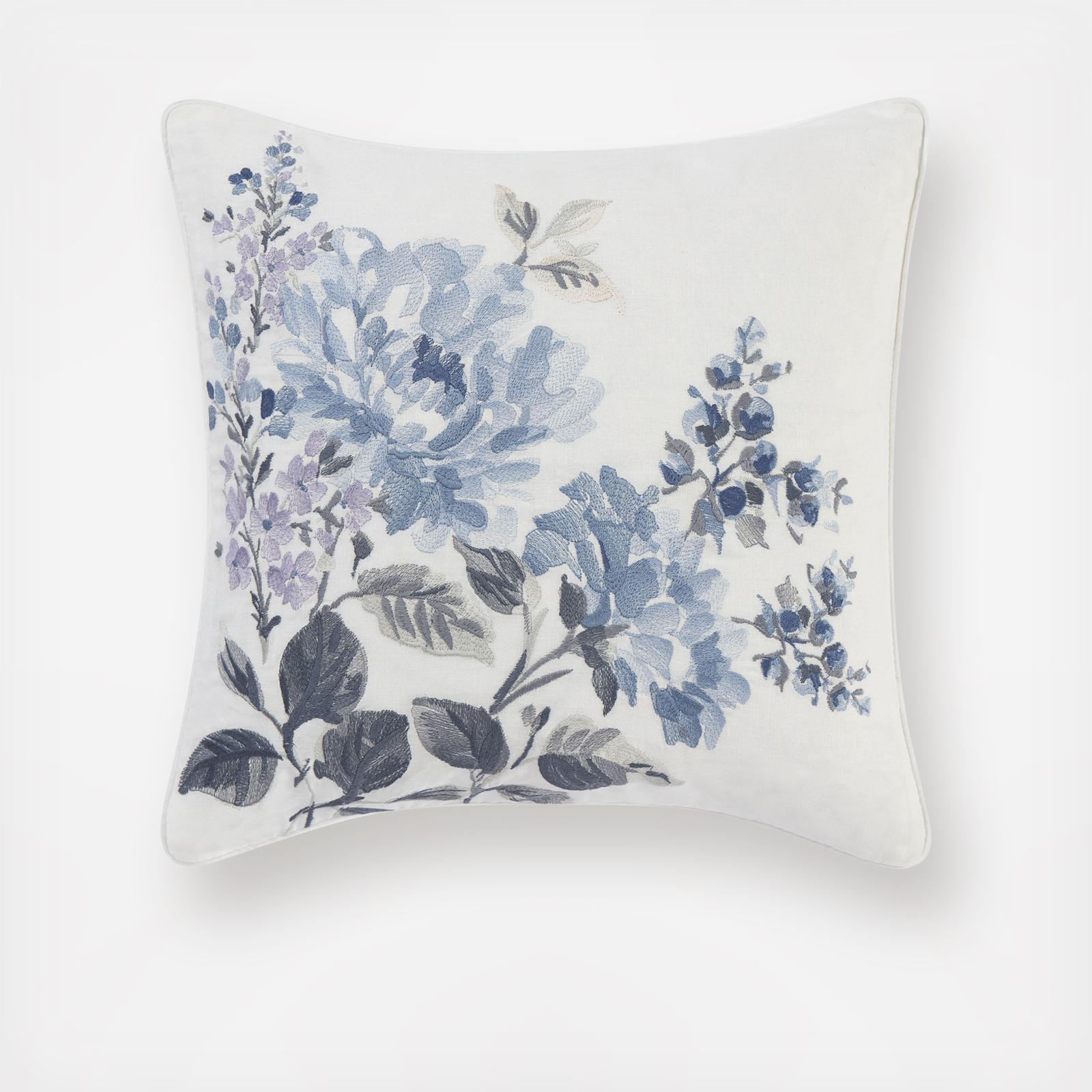 Chloe Embroidered Flower Decorative Pillow 1 Chloe Embroidered Flower Decorative Pillow