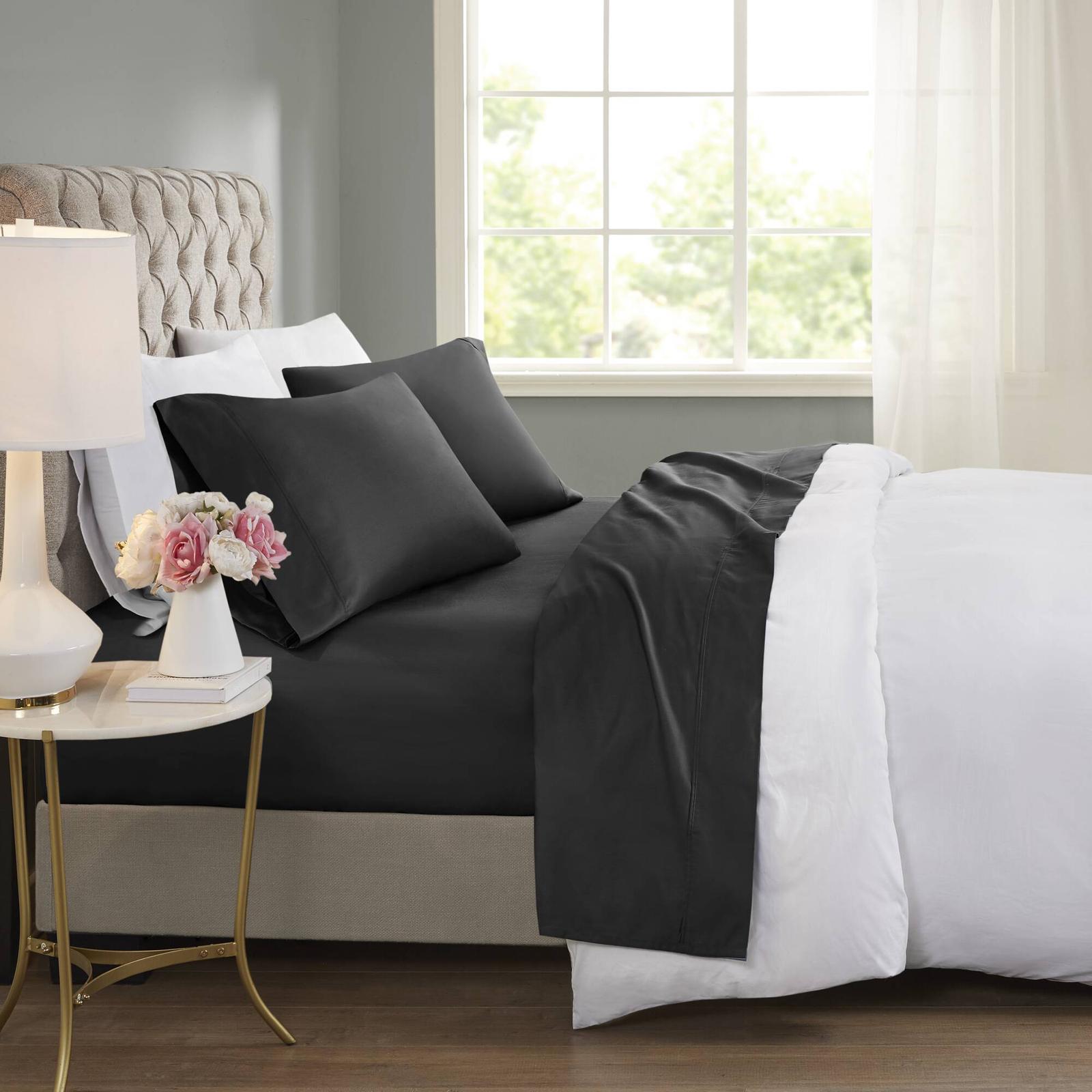 Cooling Cotton Blend 4-Piece Sheet Set 6 Cooling Cotton Blend 4-Piece Sheet Set