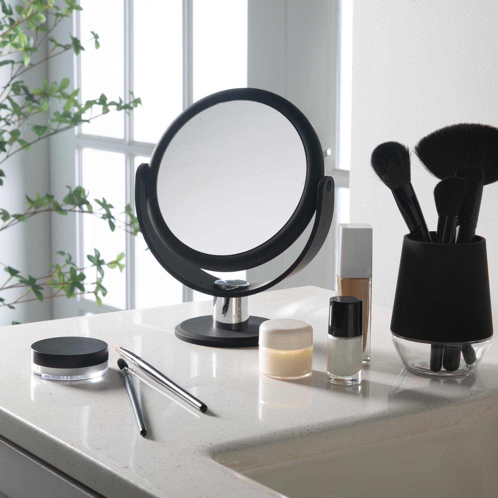 Dual Sided Rubberized Vanity Mirror 5 Dual Sided Rubberized Vanity Mirror