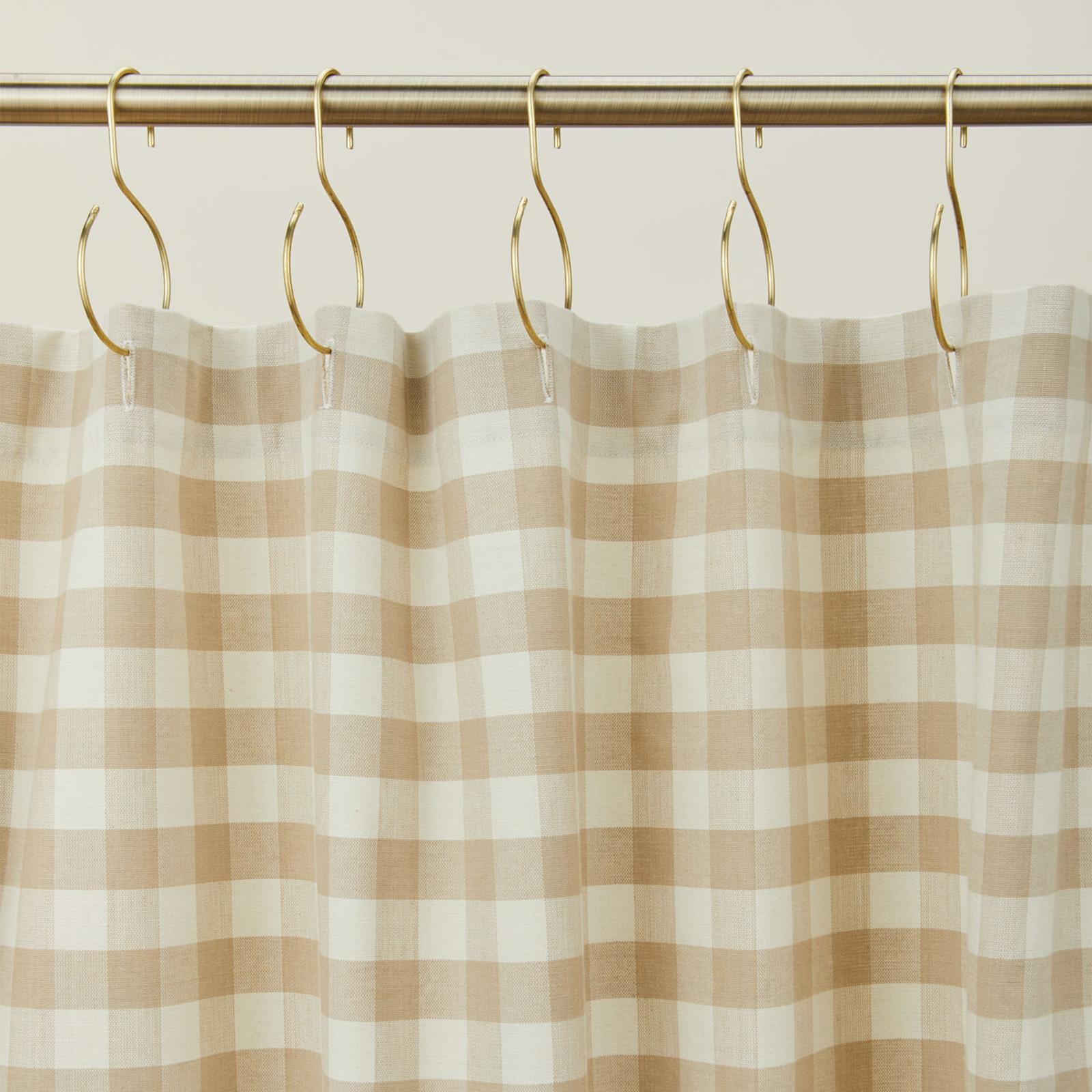 Essential Gingham Shower Curtain 3 Essential Gingham Shower Curtain
