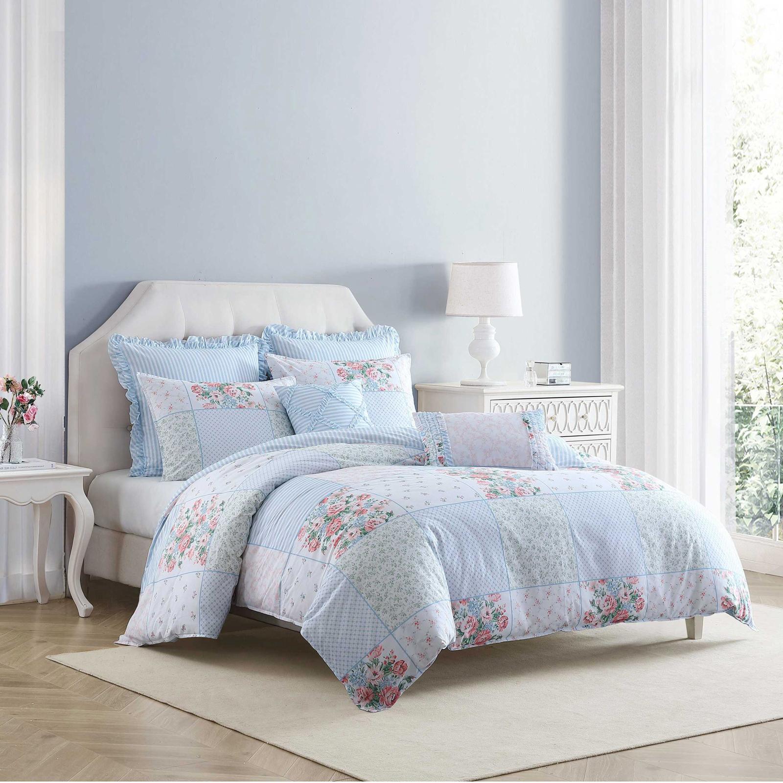 Hope Patchwork Cotton 7-Piece Comforter Set 3 Hope Patchwork Cotton 7-Piece Comforter Set