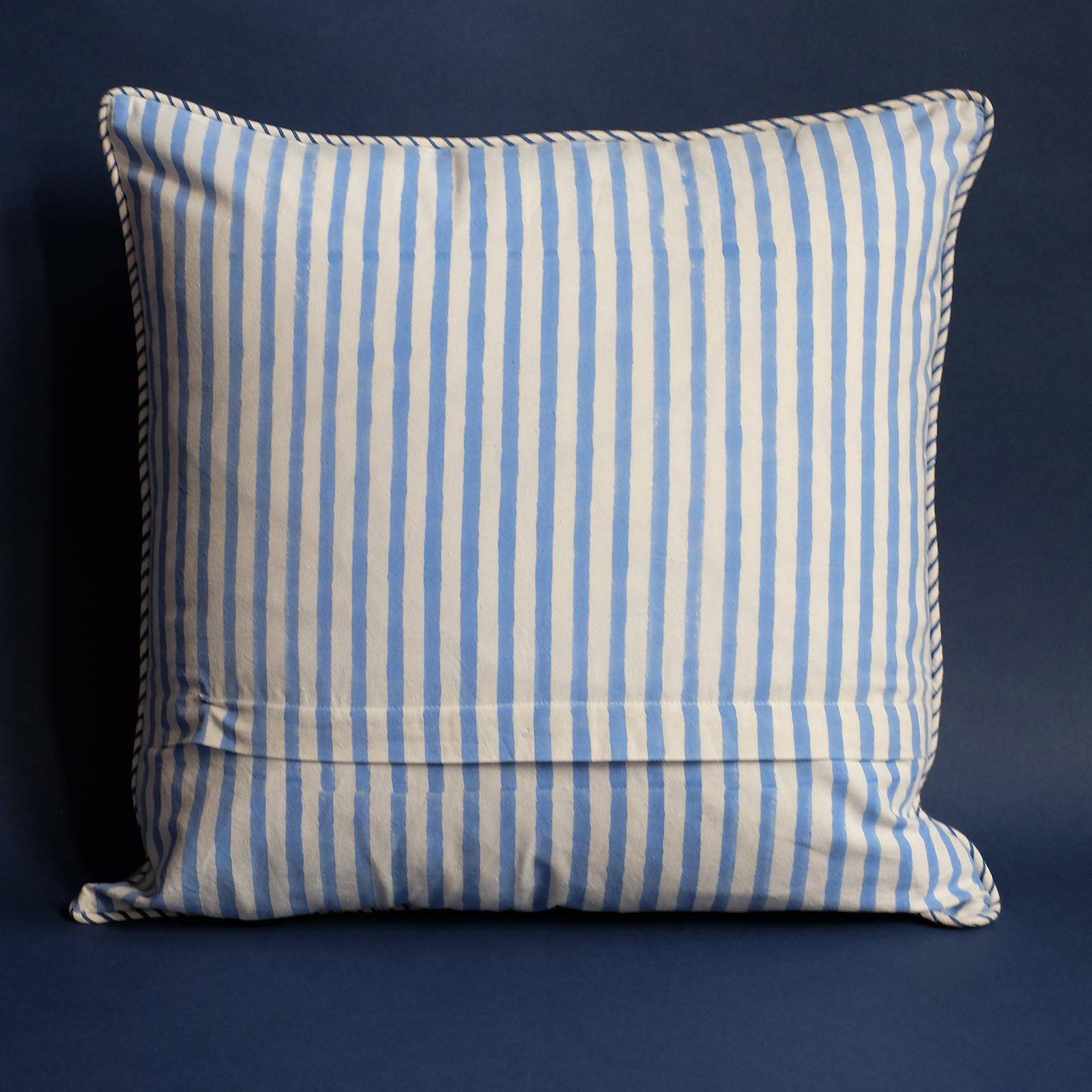 Hydrangea Blockprint Pillow Cover 2 Hydrangea Blockprint Pillow Cover