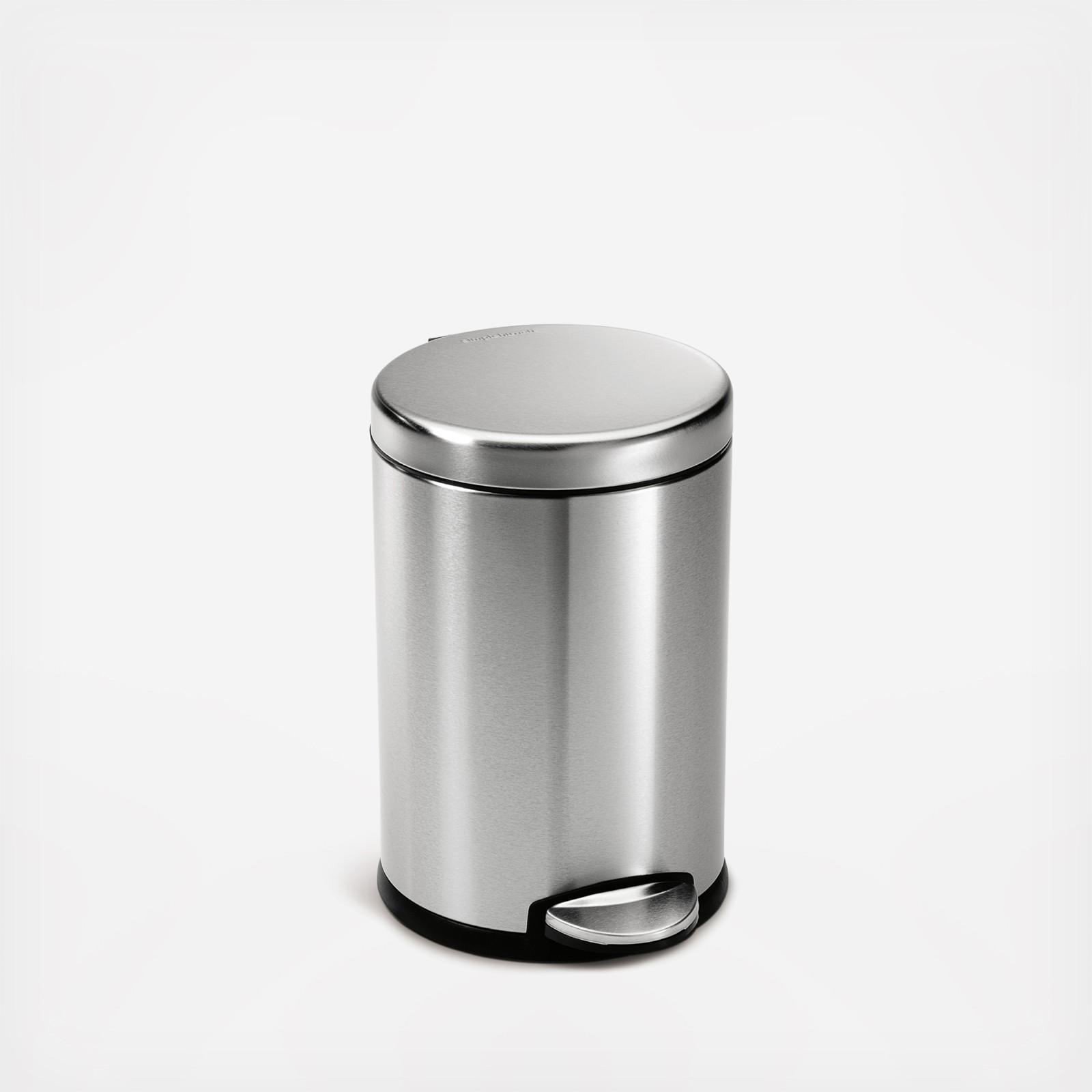 Small Stainless Steel Round Step Can 12 Small Stainless Steel Round Step Can