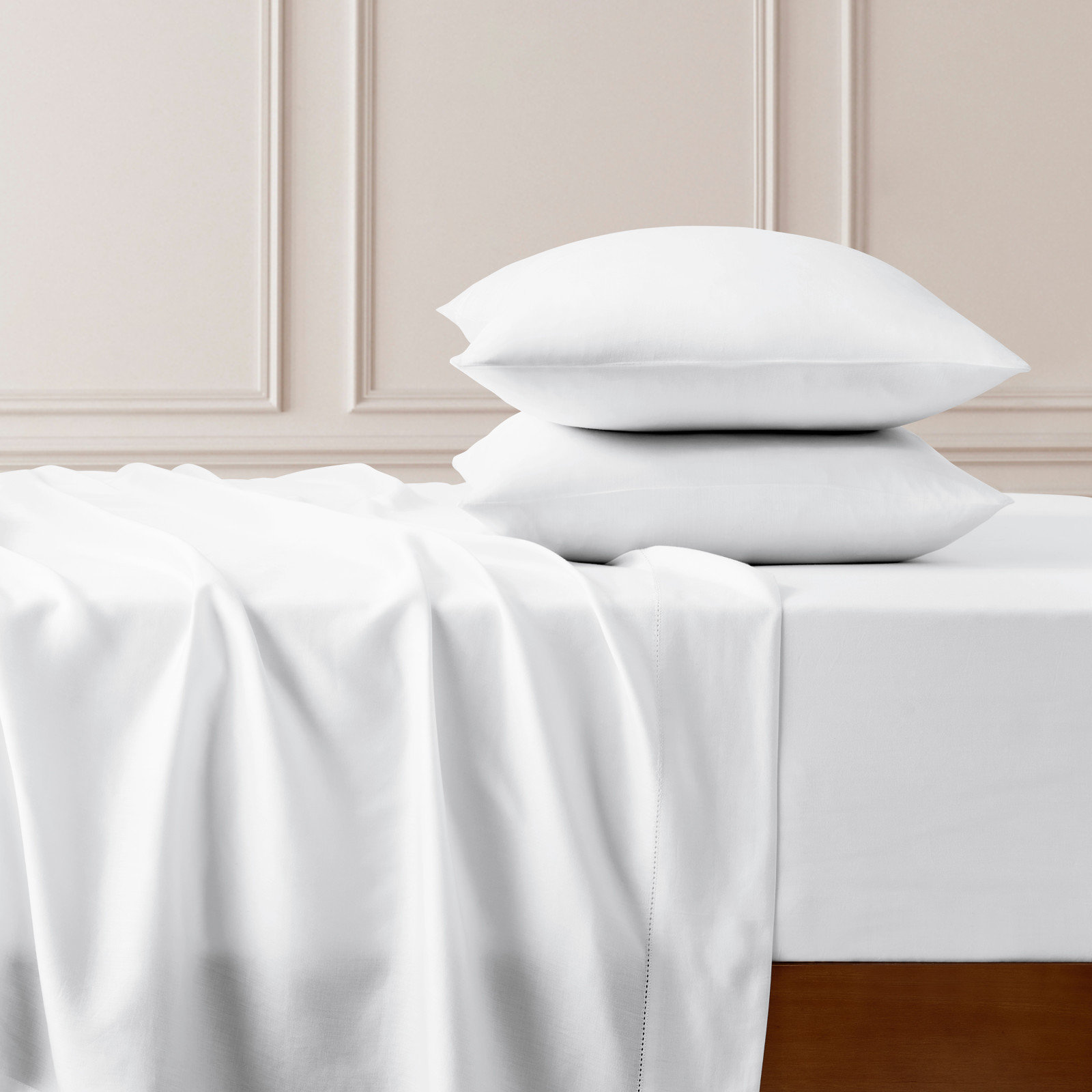 Ladder Stitch Cotton 4-Piece Tencel Sheet Set 5 Ladder Stitch Cotton 4-Piece Tencel Sheet Set