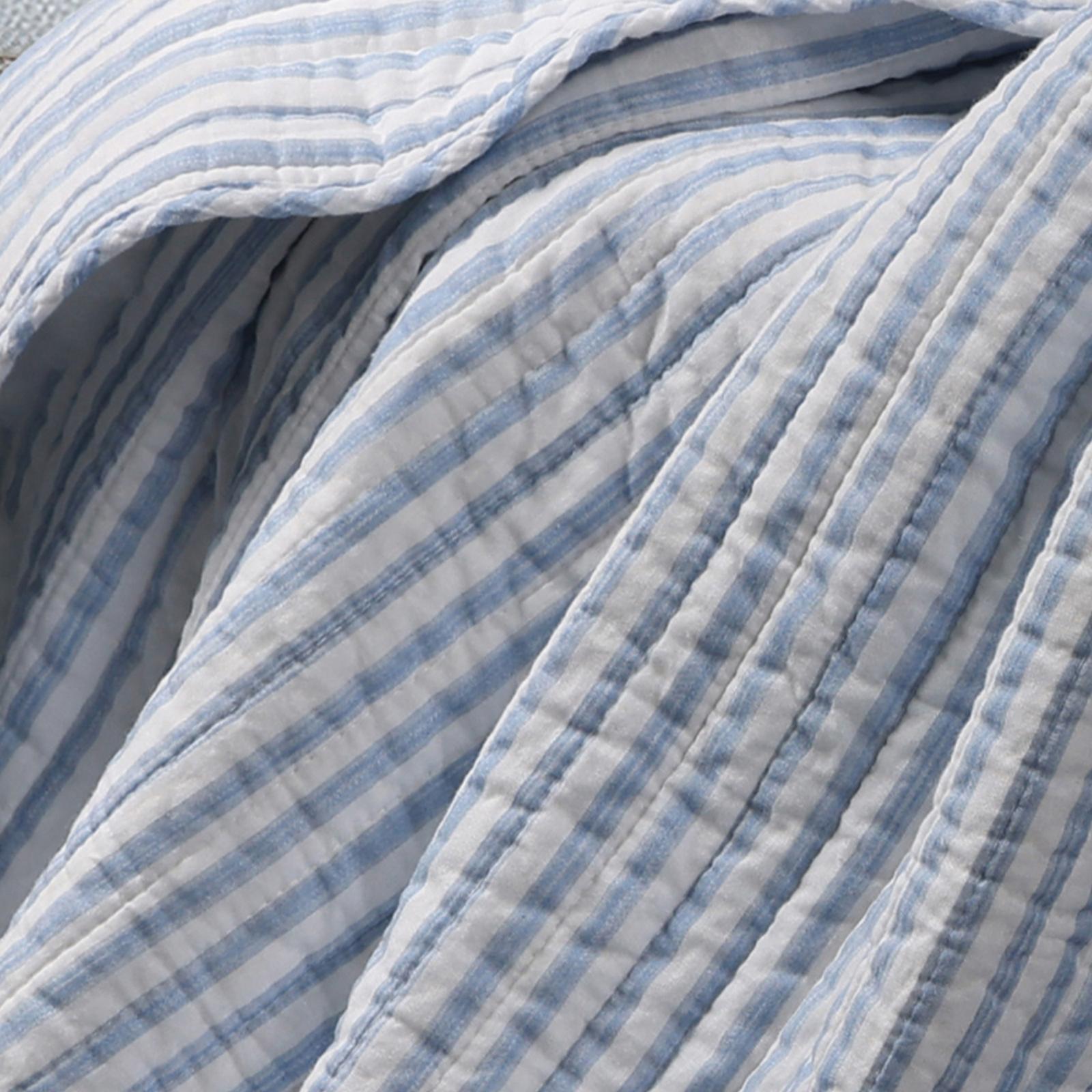 Martha Stripe Quilted Throw 4 Martha Stripe Quilted Throw