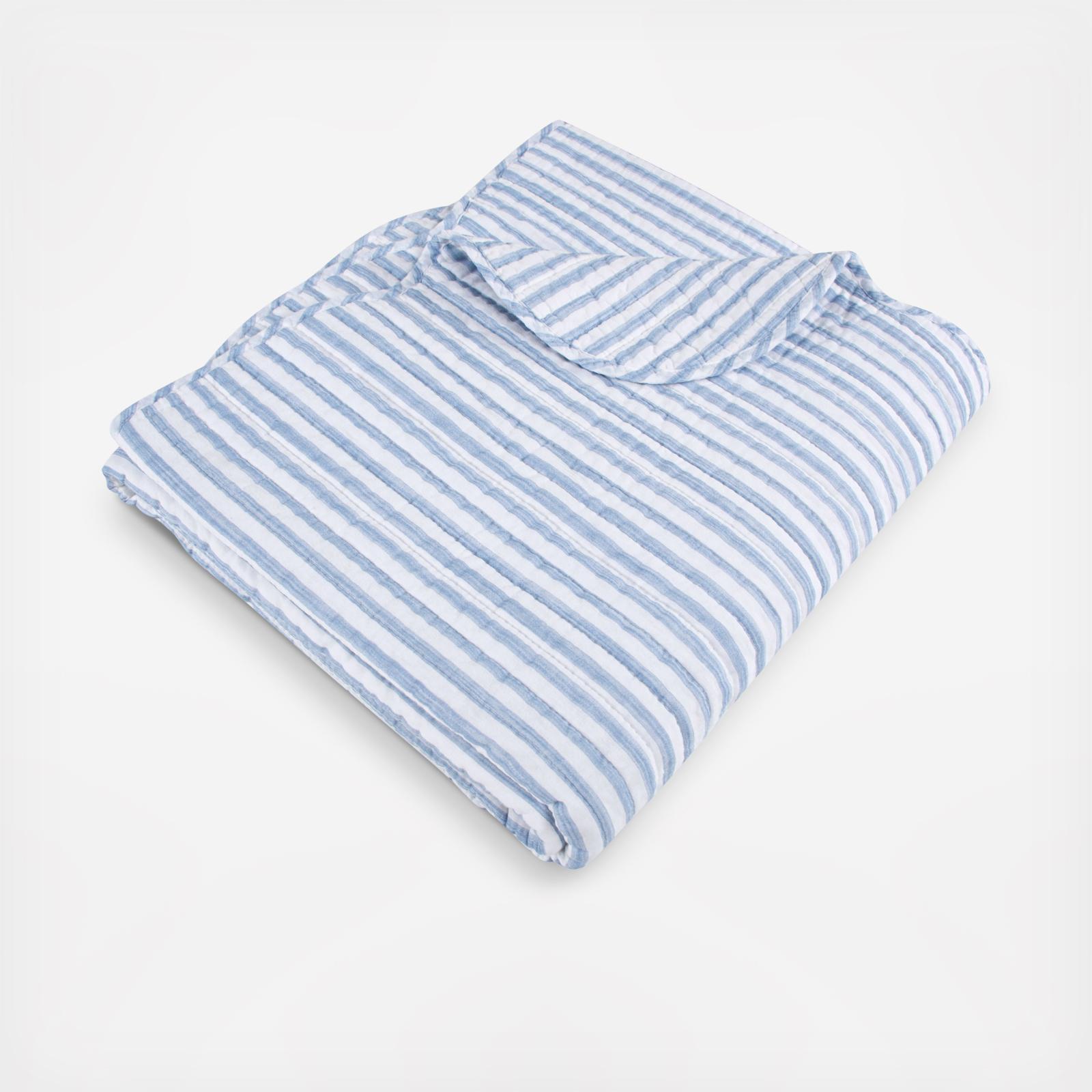 Martha Stripe Quilted Throw 5 Martha Stripe Quilted Throw