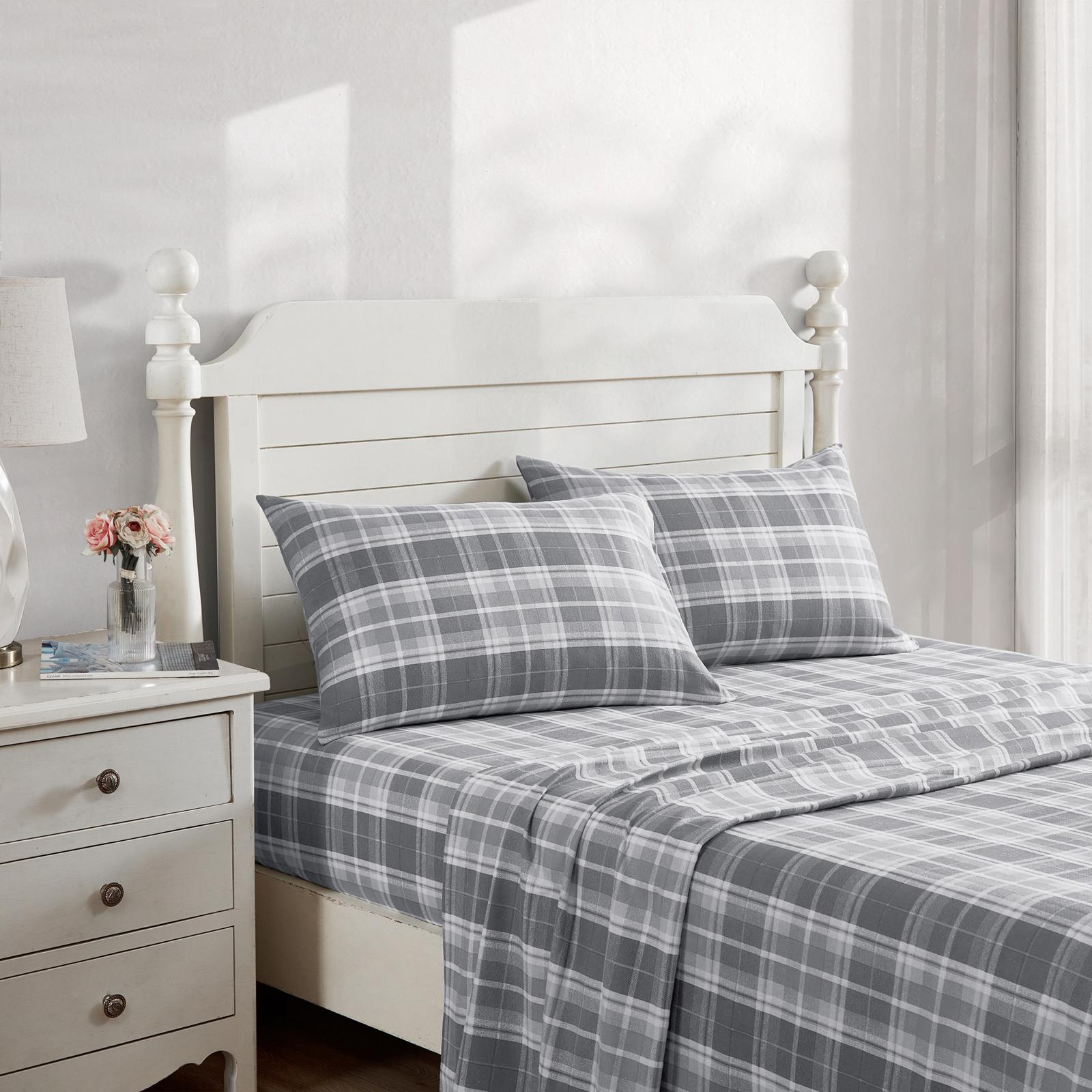 Mulholland Plaid Cotton Flannel 4-Piece Sheet Set