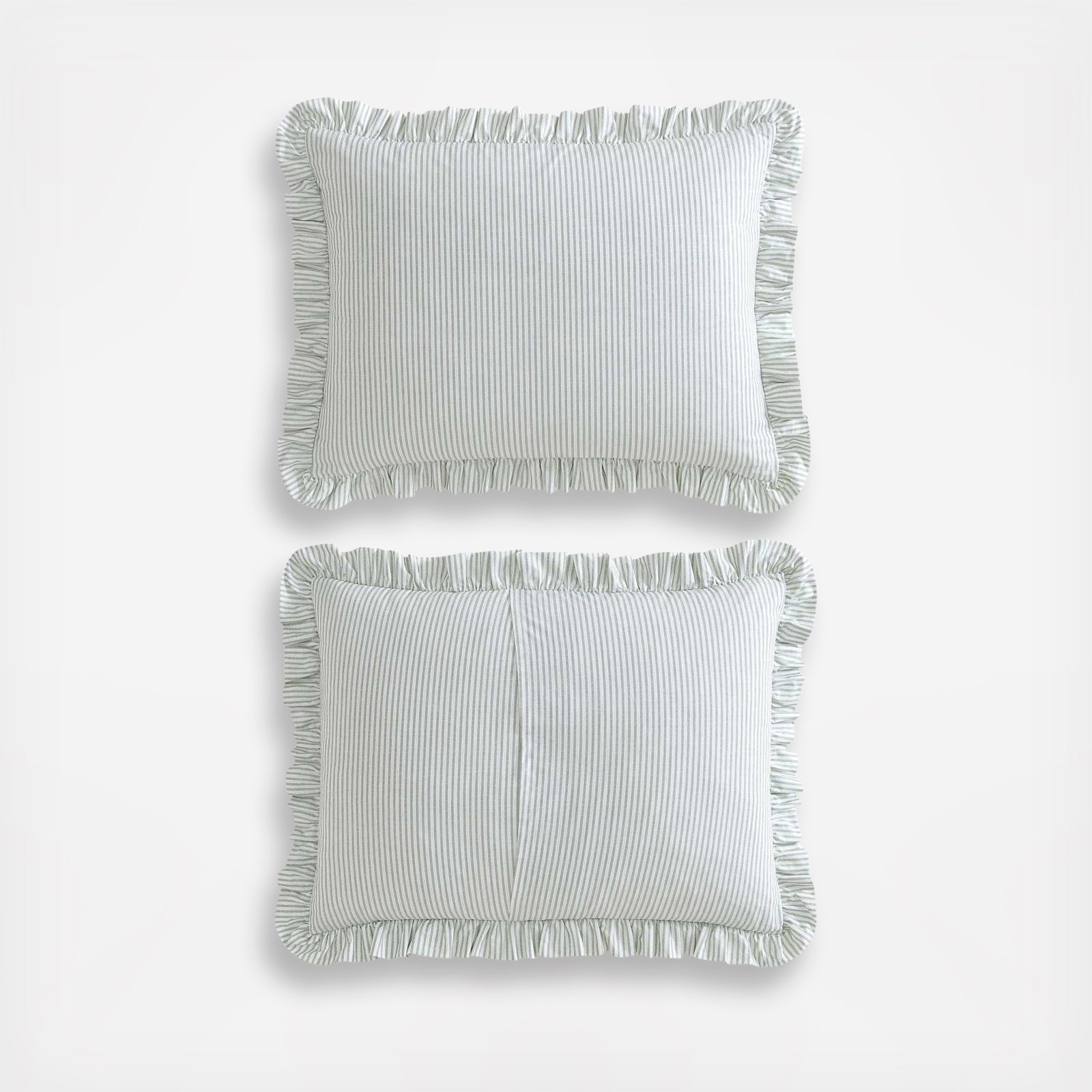 Oxford Stripe Cotton 3-Piece Comforter Set 7 Oxford Stripe Cotton 3-Piece Comforter Set
