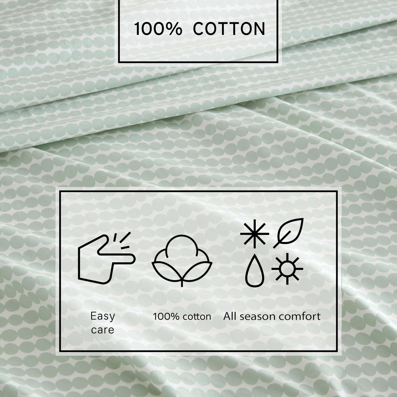 Pikku Rasymatto Cotton Percale 4-Piece Sheet Set 6 Pikku Rasymatto Cotton Percale 4-Piece Sheet Set