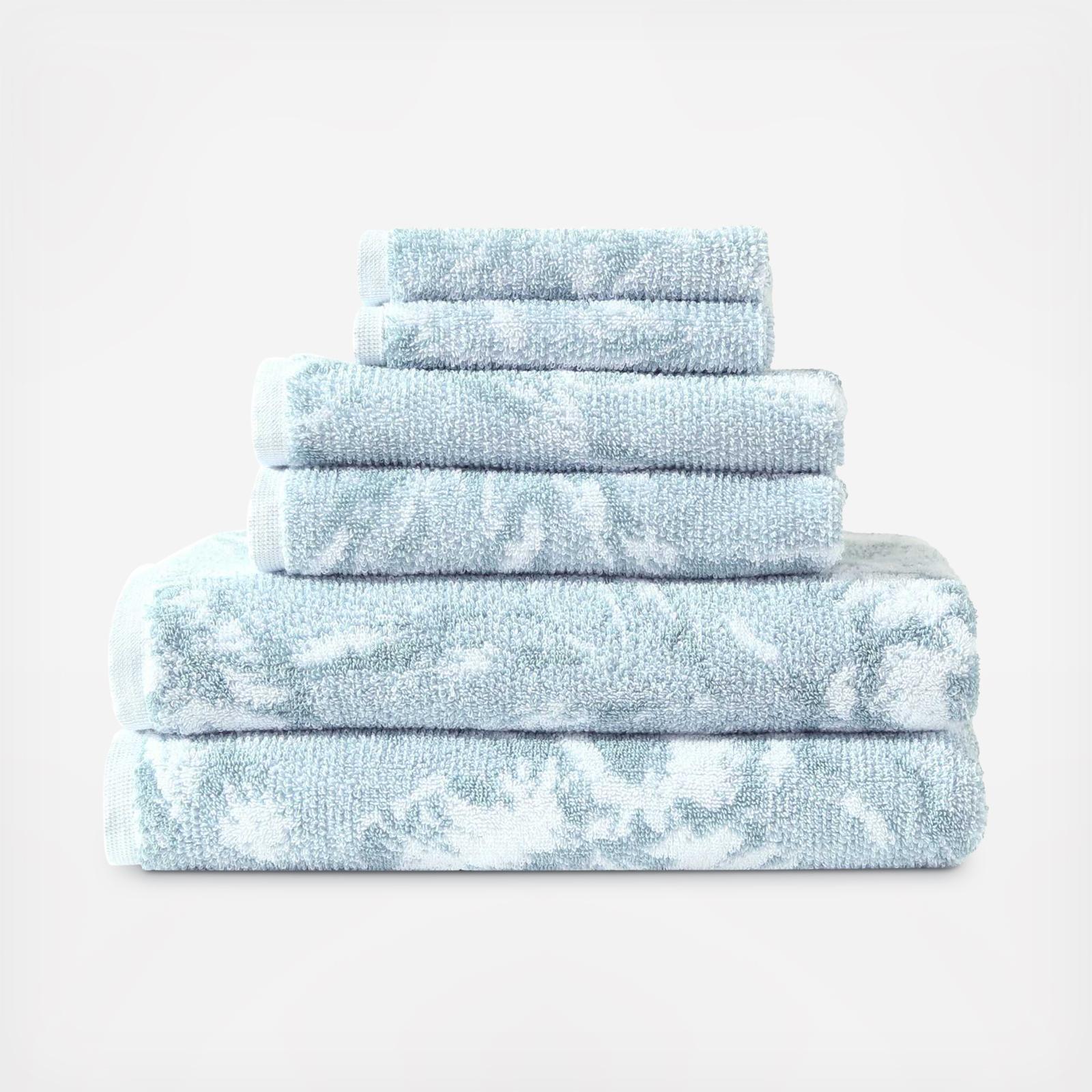 Shadow Hibiscus 6-Piece Towel Set 2 Shadow Hibiscus 6-Piece Towel Set