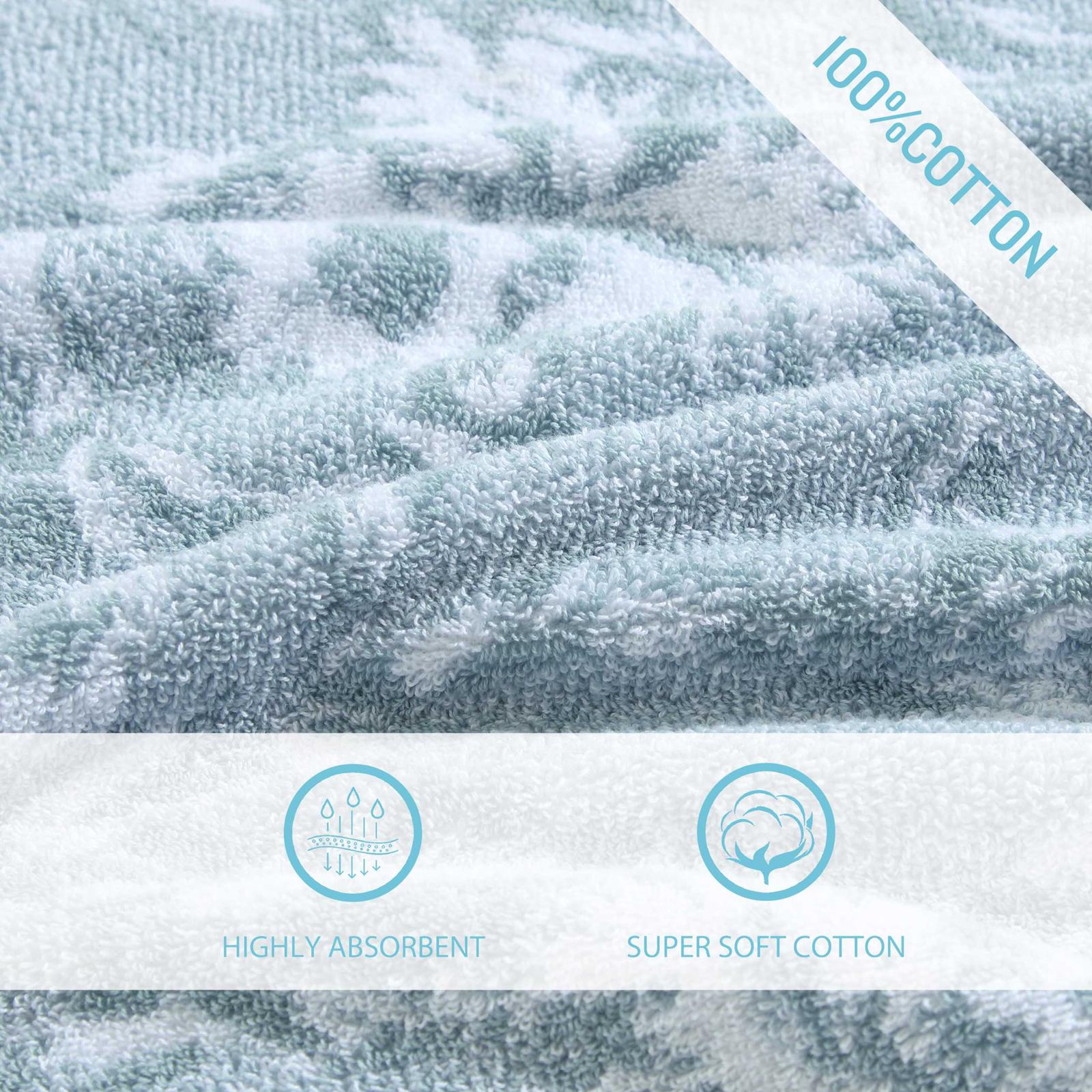 Shadow Hibiscus 6-Piece Towel Set 3 Shadow Hibiscus 6-Piece Towel Set
