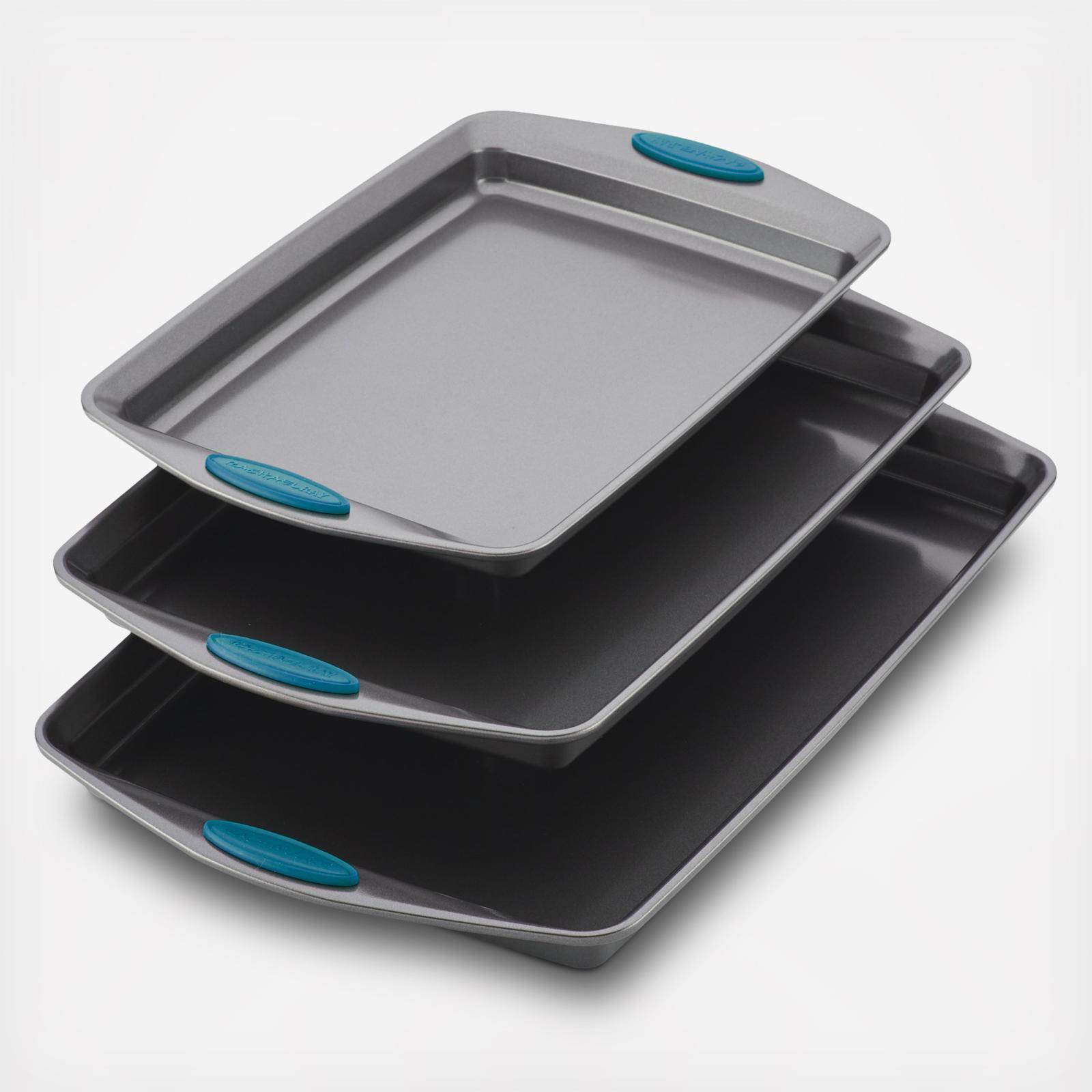 Nonstick 3-Piece Cookie Sheet Set 1 Nonstick 3-Piece Cookie Sheet Set