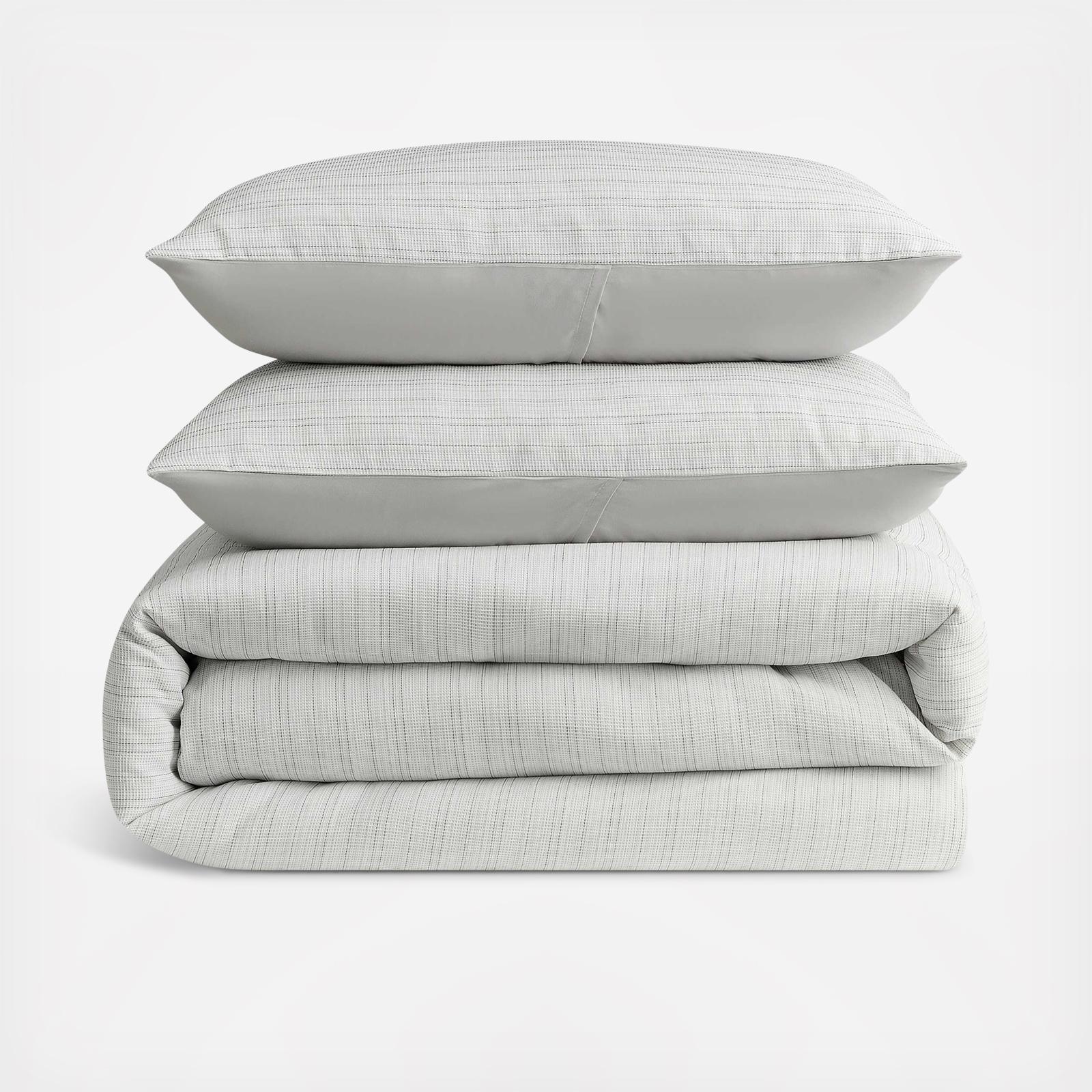 Space Dye Grid Waffle 5-Piece Comforter Set 2 Space Dye Grid Waffle 5-Piece Comforter Set