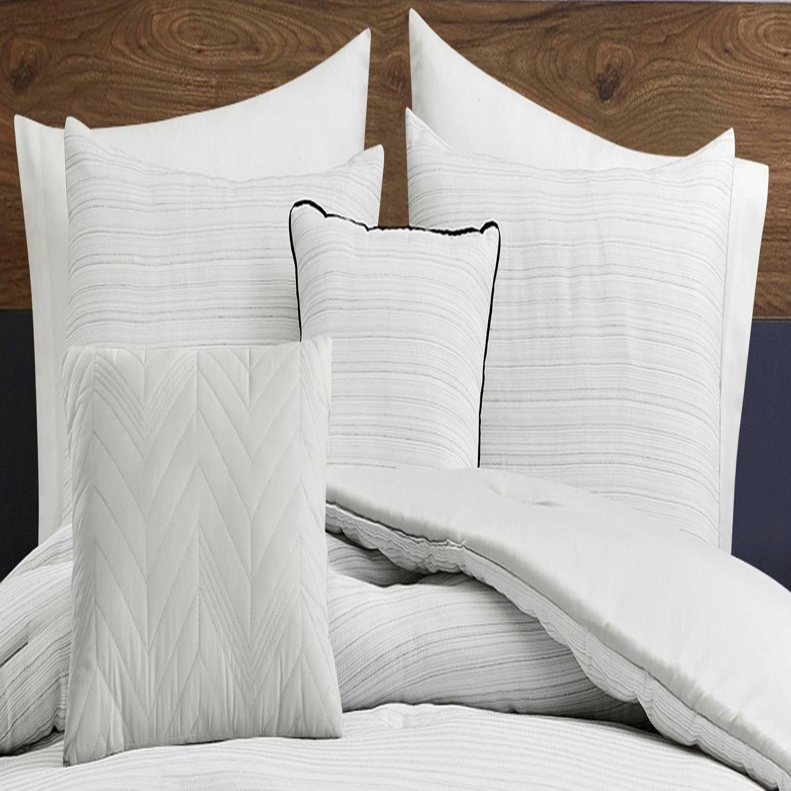 Space Dye Grid Waffle 5-Piece Comforter Set 3 Space Dye Grid Waffle 5-Piece Comforter Set