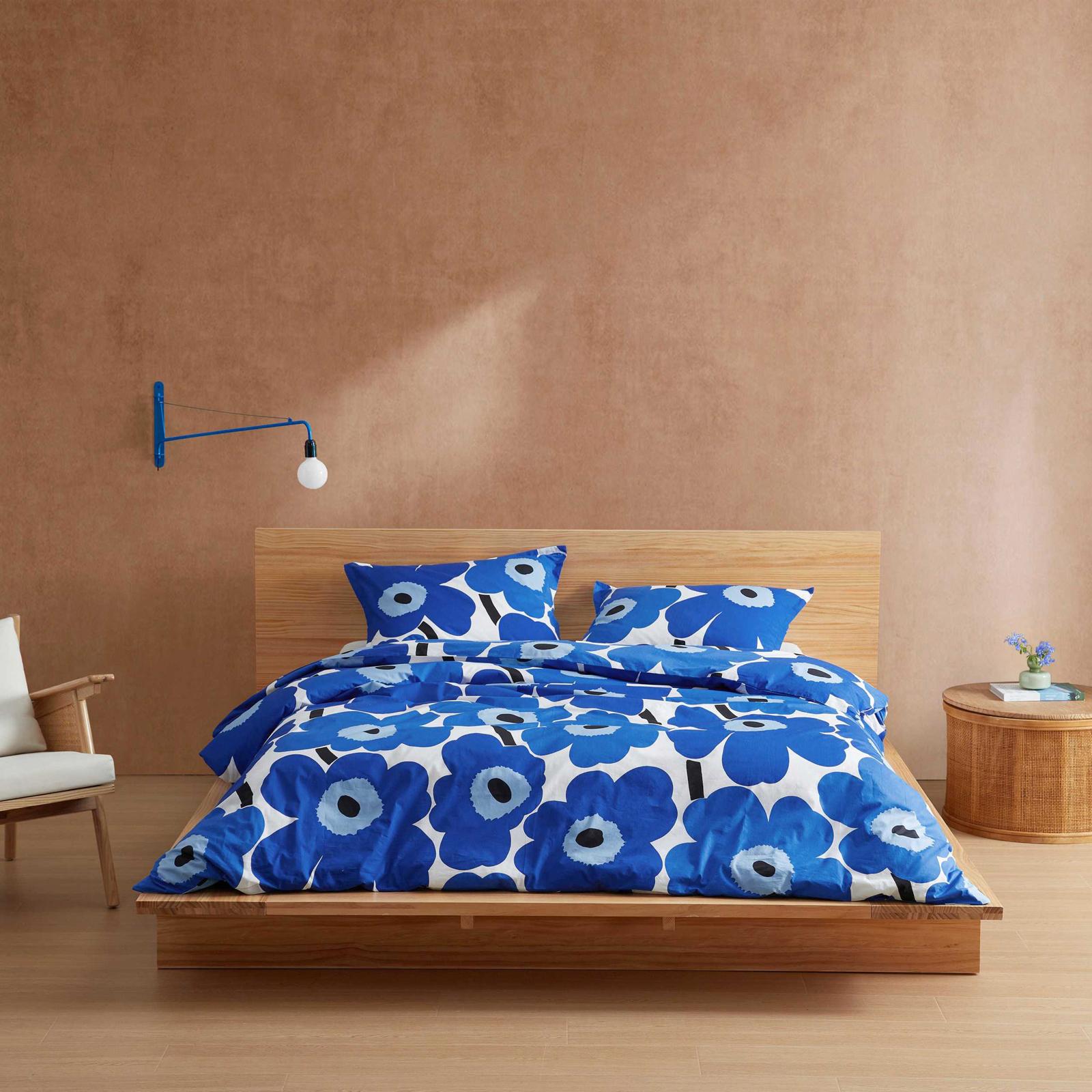 Unikko Cotton Percale 3-Piece Duvet Cover Set